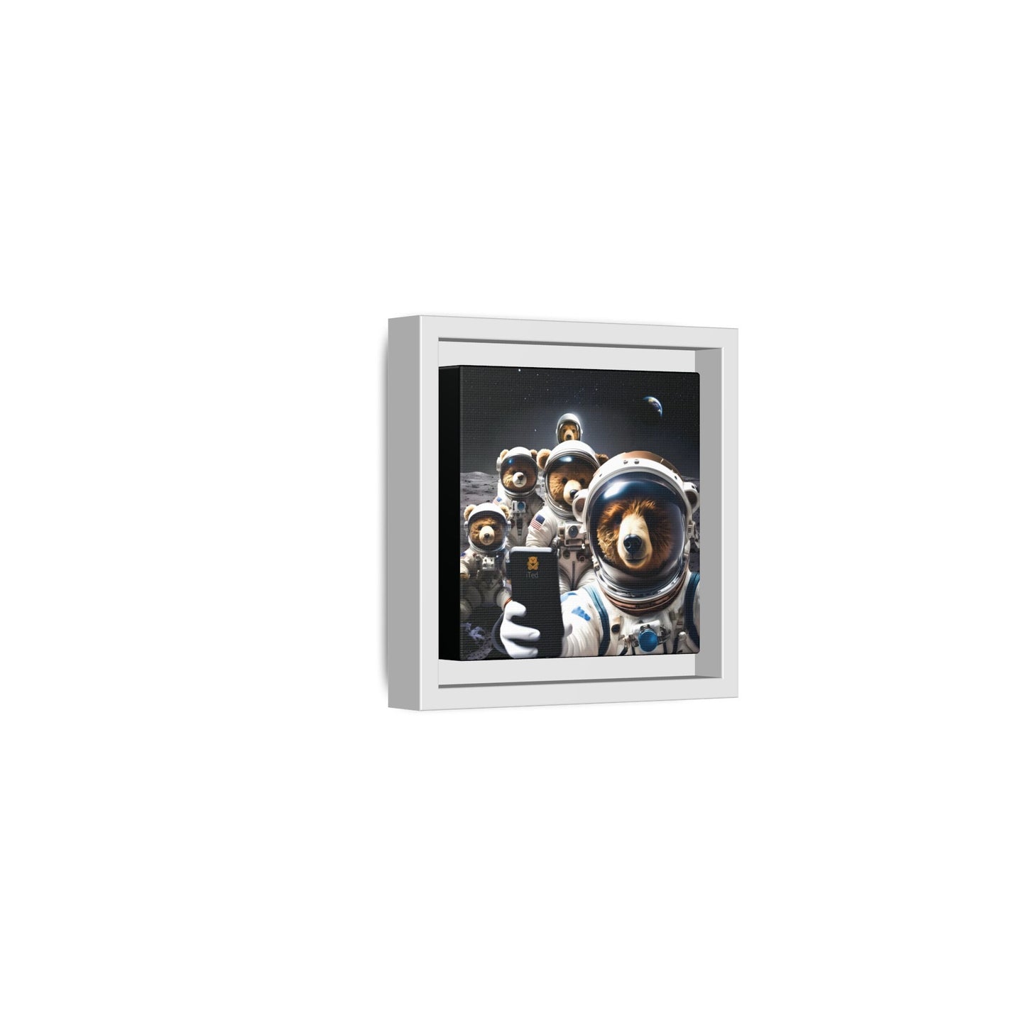 Canvas Print - Mooning Bear Selfie by Andrew McCarter