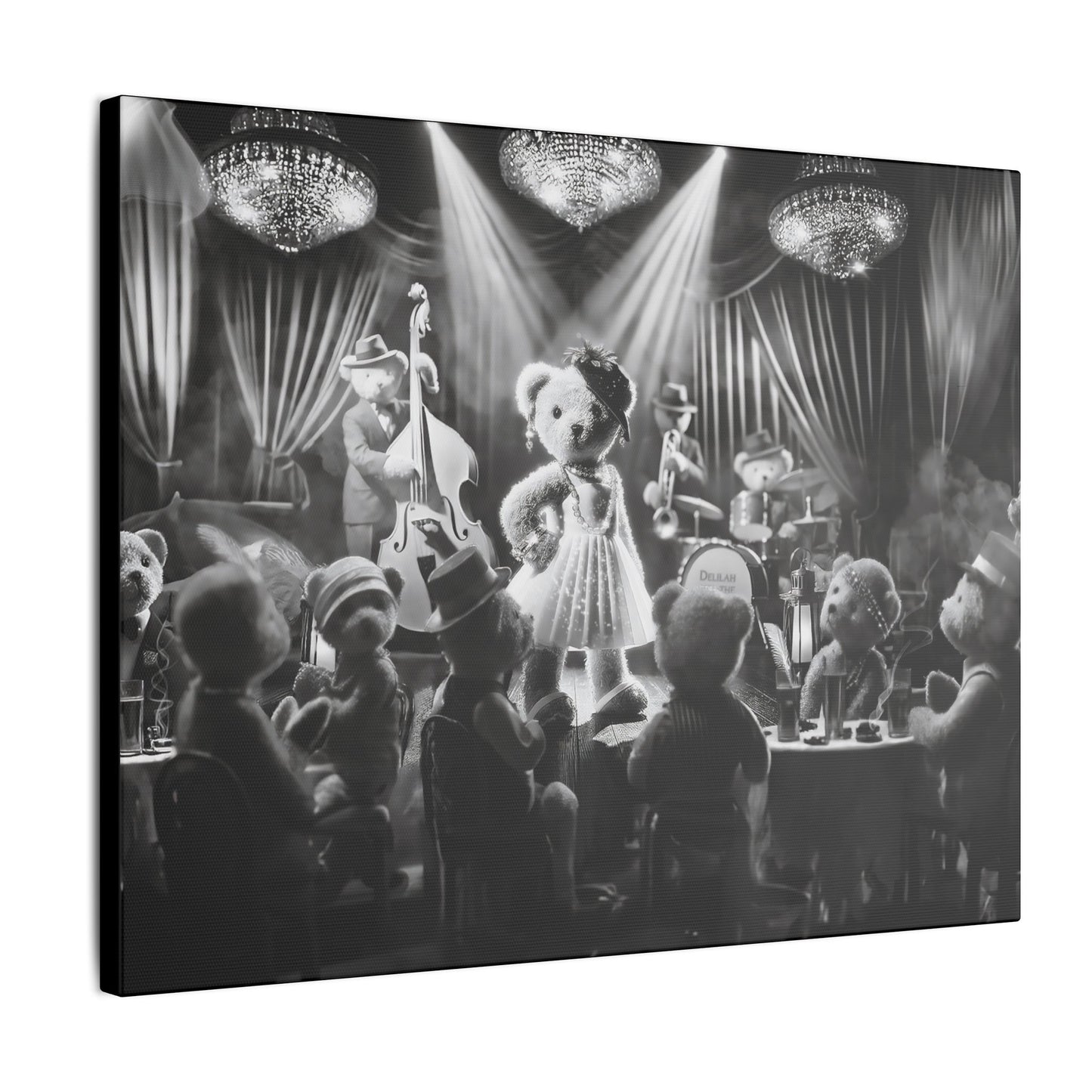 Delilah and the Bear Bottom Band by Andrew McCarter - Giclée Print Canvas