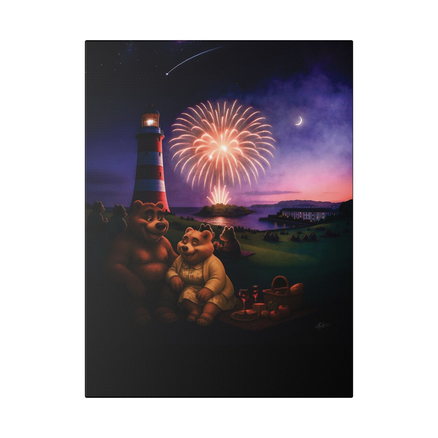 Art Canvas - The Firework Contest by Andrew McCarter