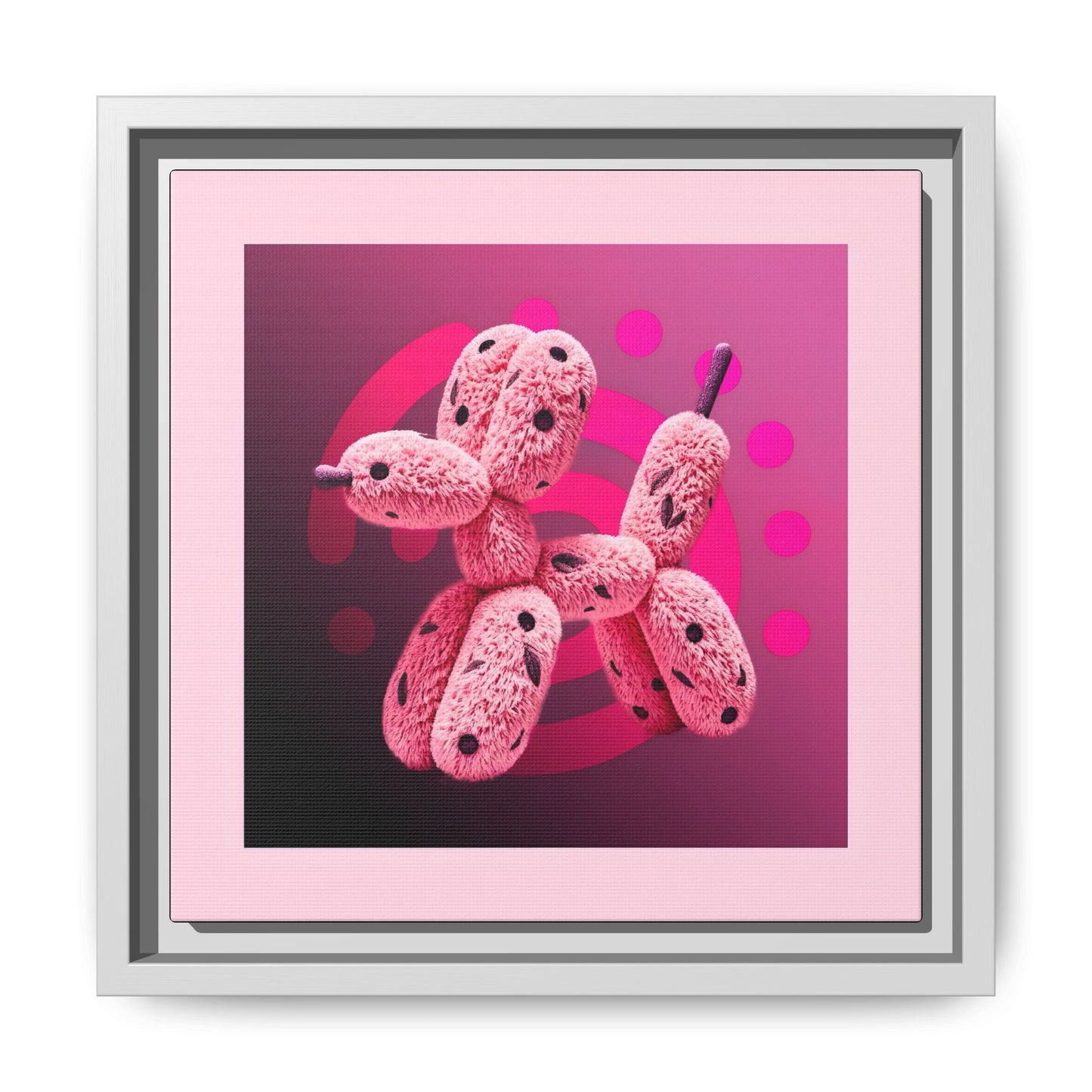 Canvas Art Print - Furry Balloon Dog
