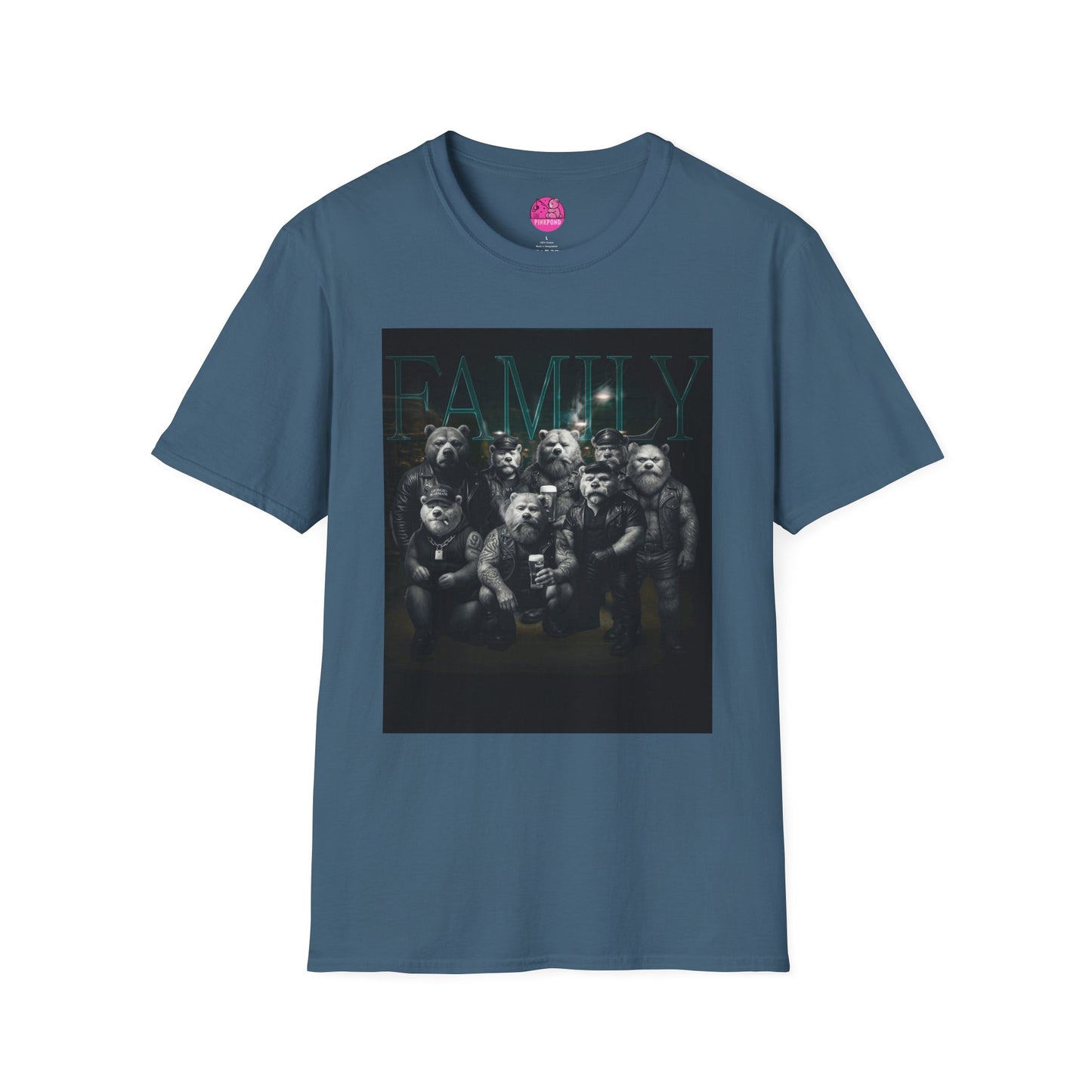 Unisex Tee - FAMILY PinkPond Signature Tough Bear Brotherhood Pride Shirt