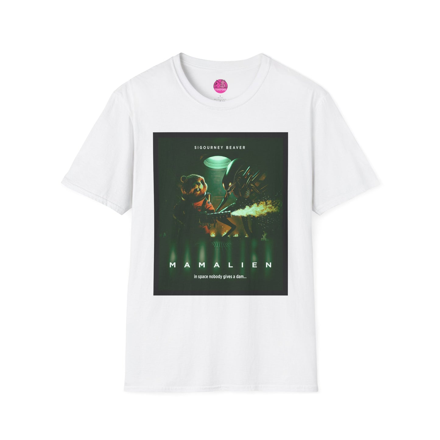 Xeno -Green Alien Parody Sci-Fi T-Shirt Featuring Sigourney Beaver