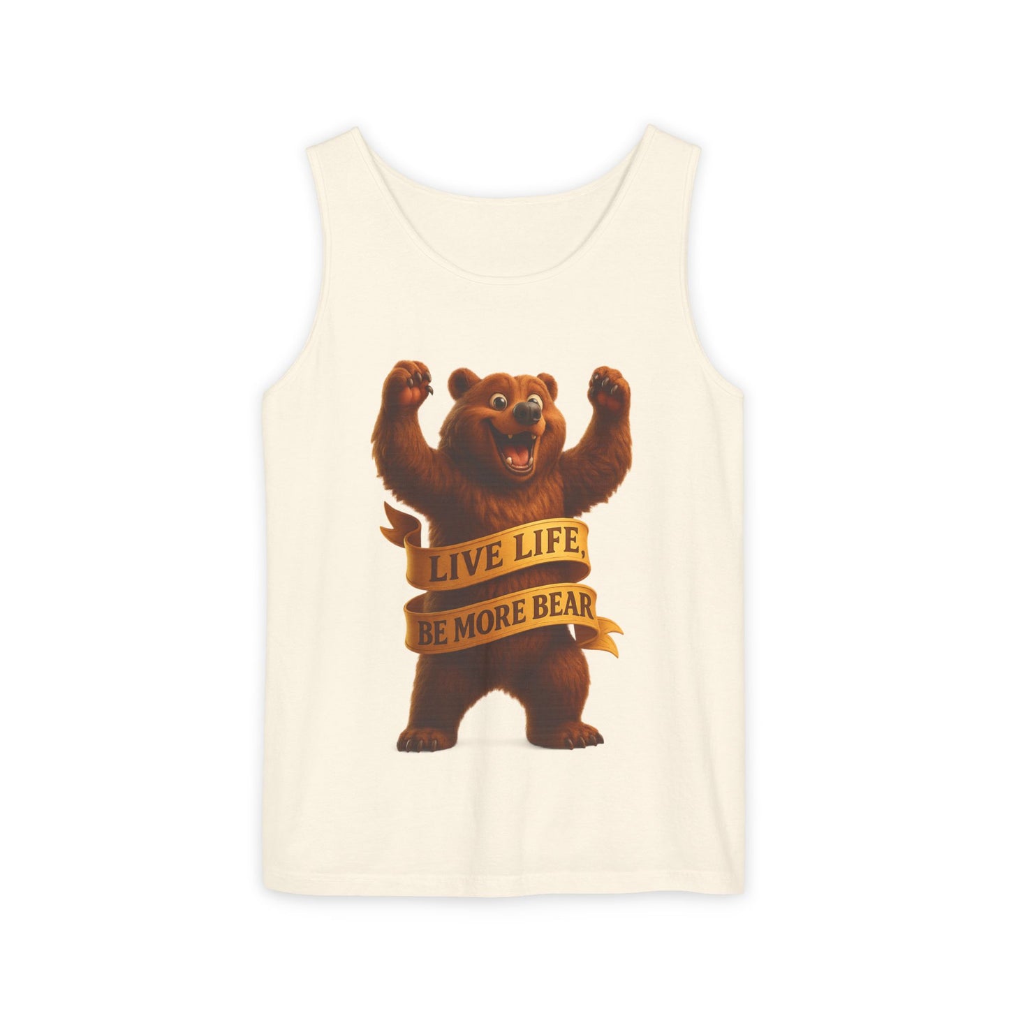 Bear Wisdom Tank Top - 'Live Life, Be More Bear'