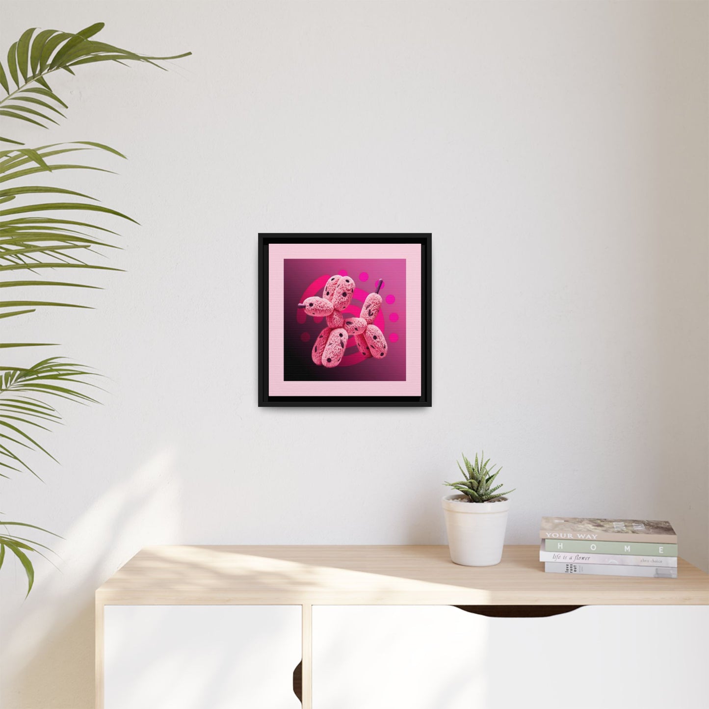 Canvas Art Print - Furry Balloon Dog