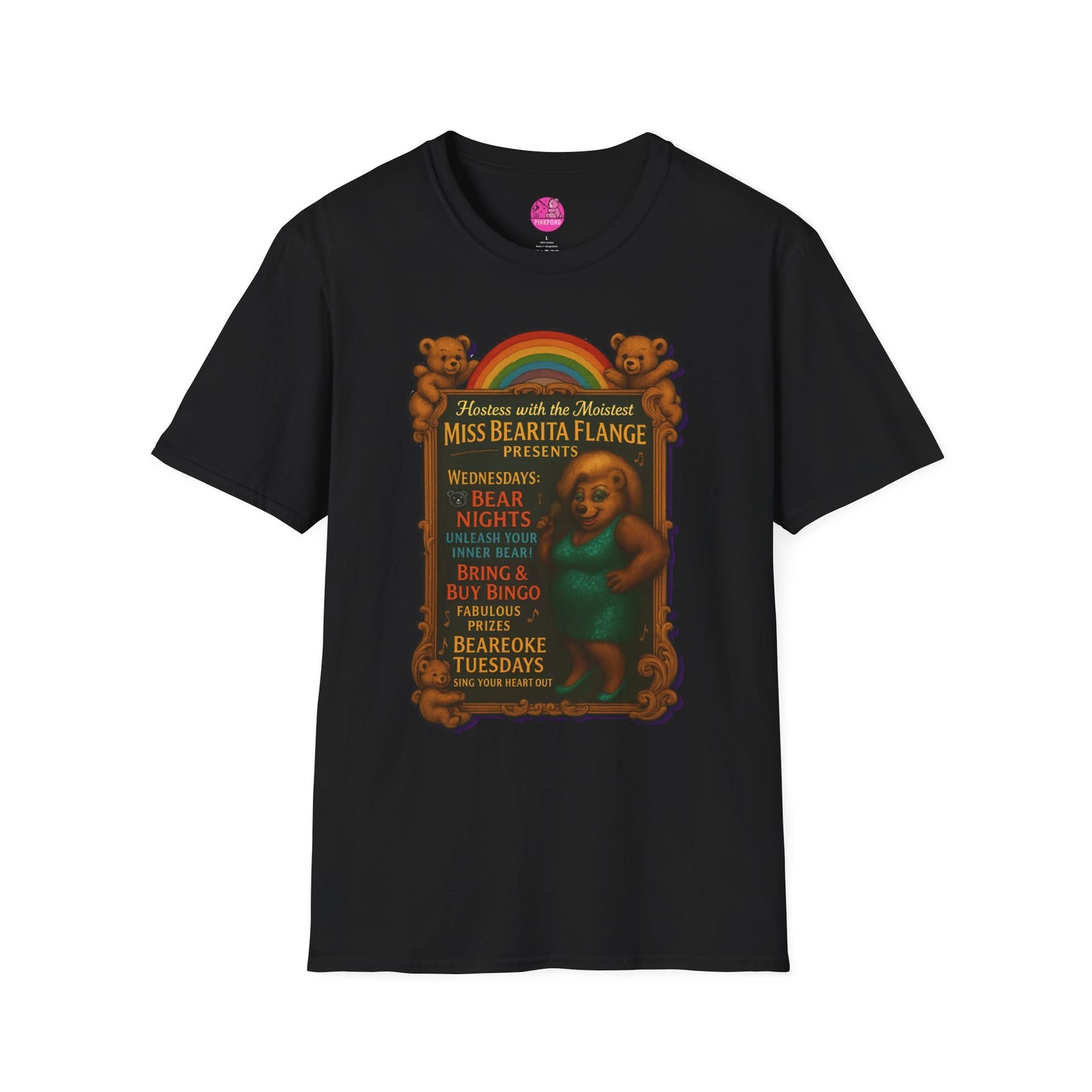 Bearita Flange Presents - camp drag bear tee