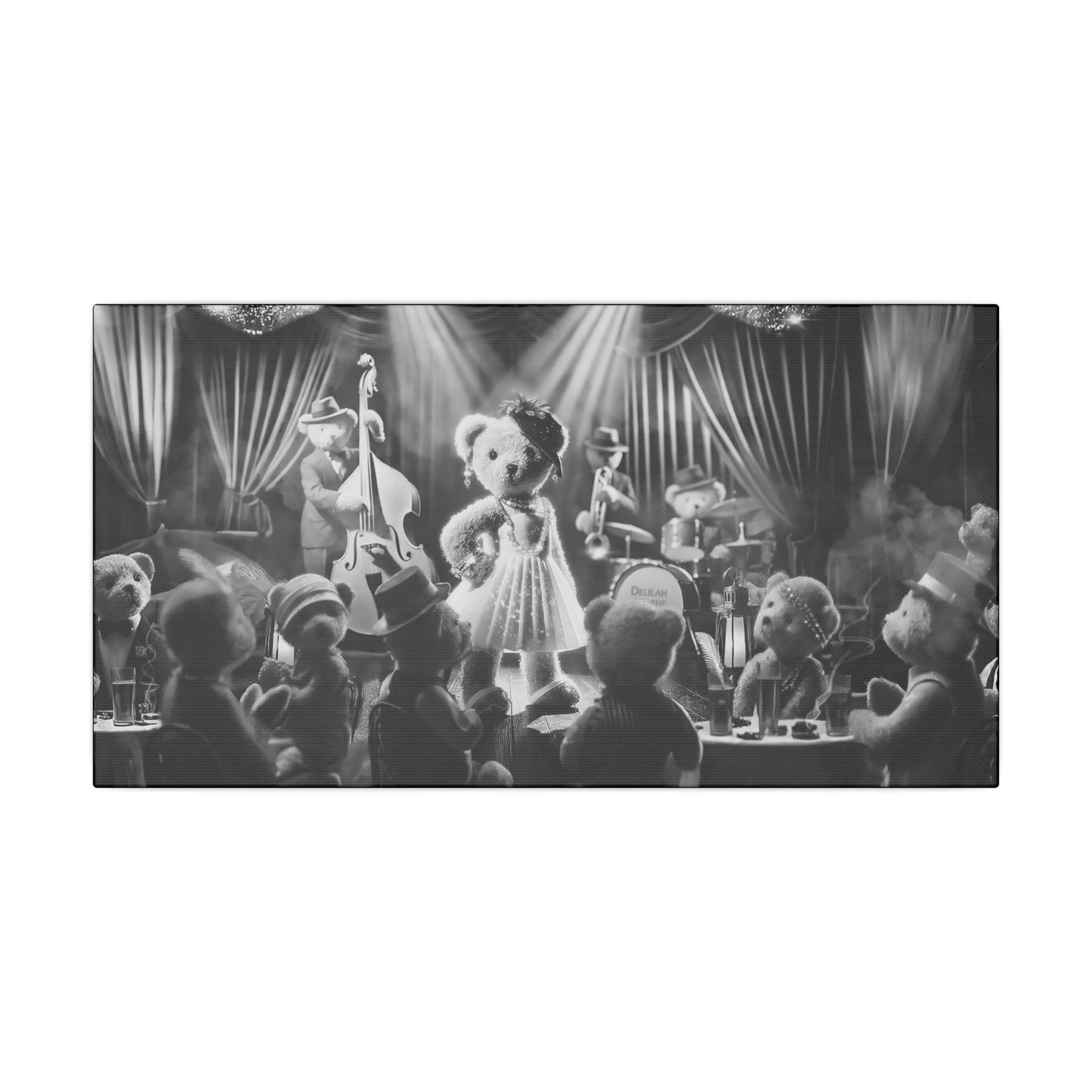 Delilah and the Bear Bottom Band by Andrew McCarter - Giclée Print Canvas