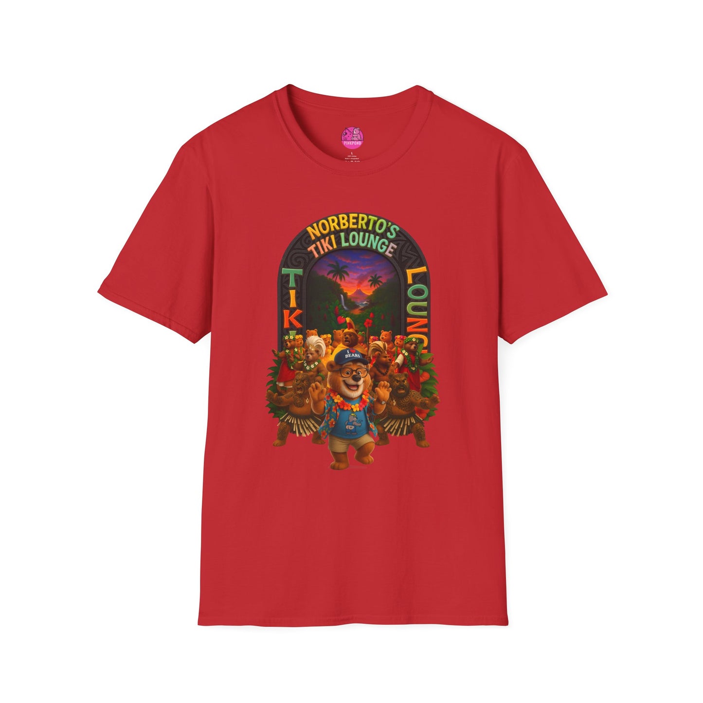 Unisex T-Shirt - Norberto’s Tiki Lounge Bear Tee - A Tribute to Kindness