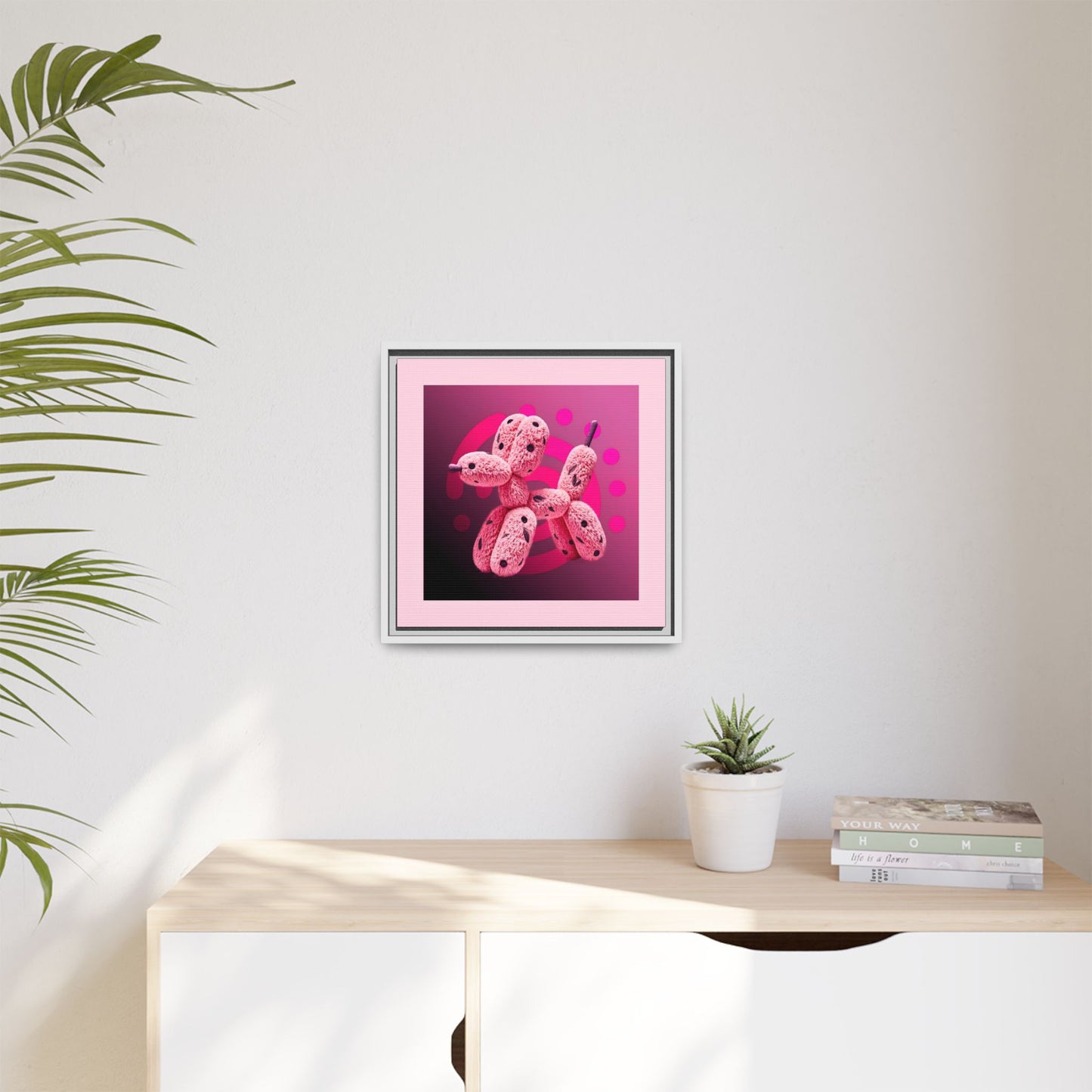 Canvas Art Print - Furry Balloon Dog