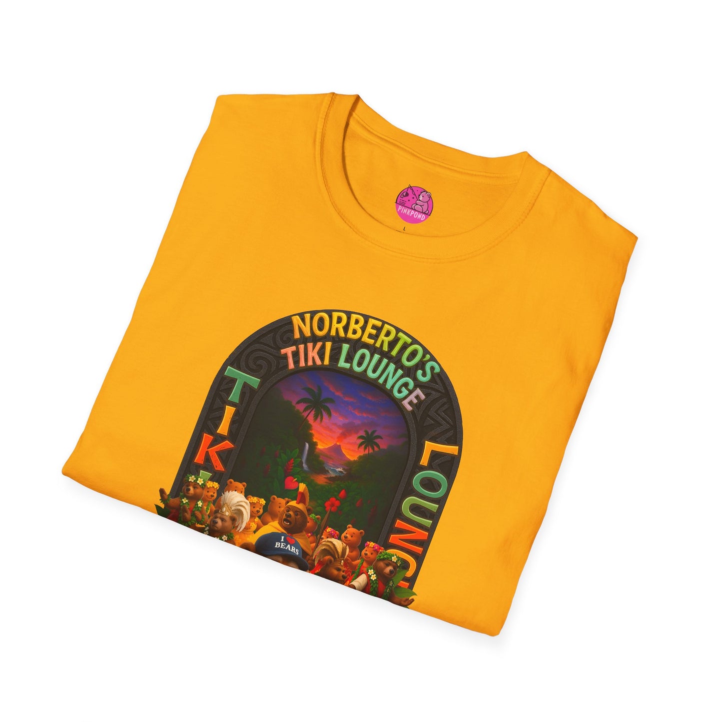 Unisex T-Shirt - Norberto’s Tiki Lounge Bear Tee - A Tribute to Kindness