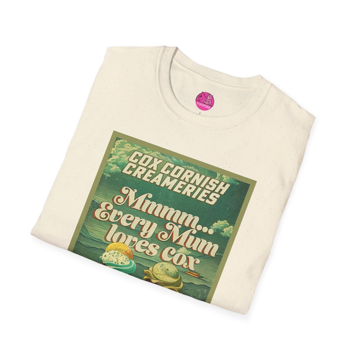 Saucy Vintage Ice Cream T-Shirt - Cox Cornish Creameries Design