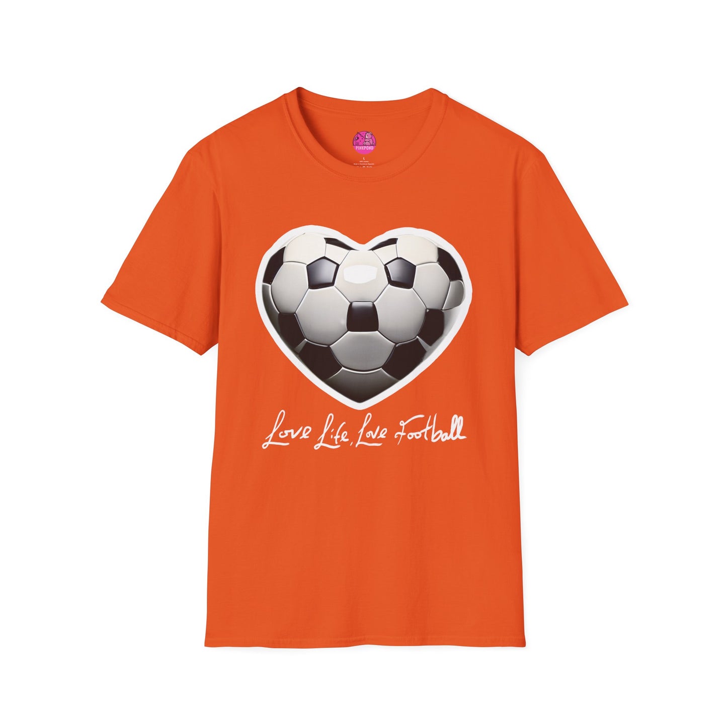 Football Heart Unisex T-Shirt - Love Life Design,