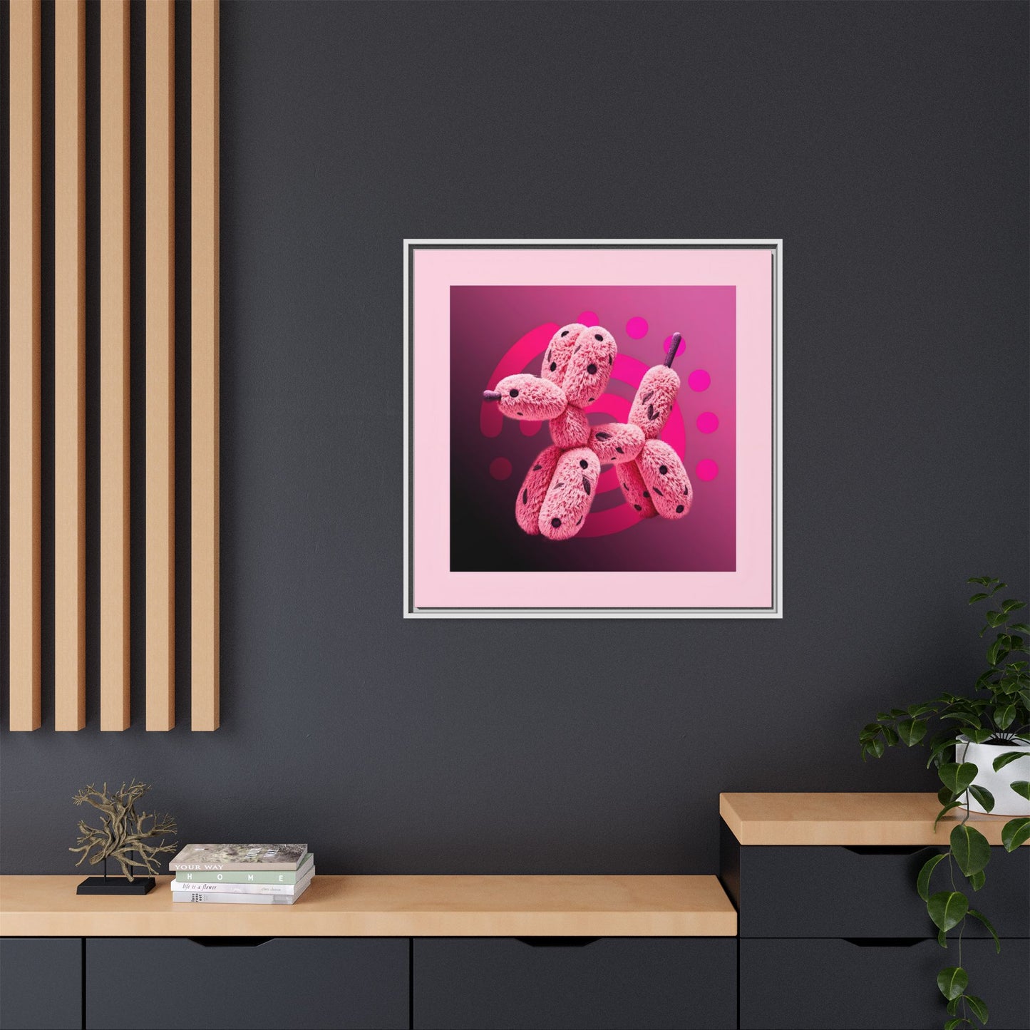 Canvas Art Print - Furry Balloon Dog