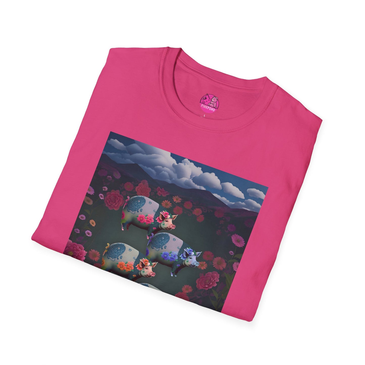 Graphic Tee Floral Flight – Unisex Softstyle T-Shirt