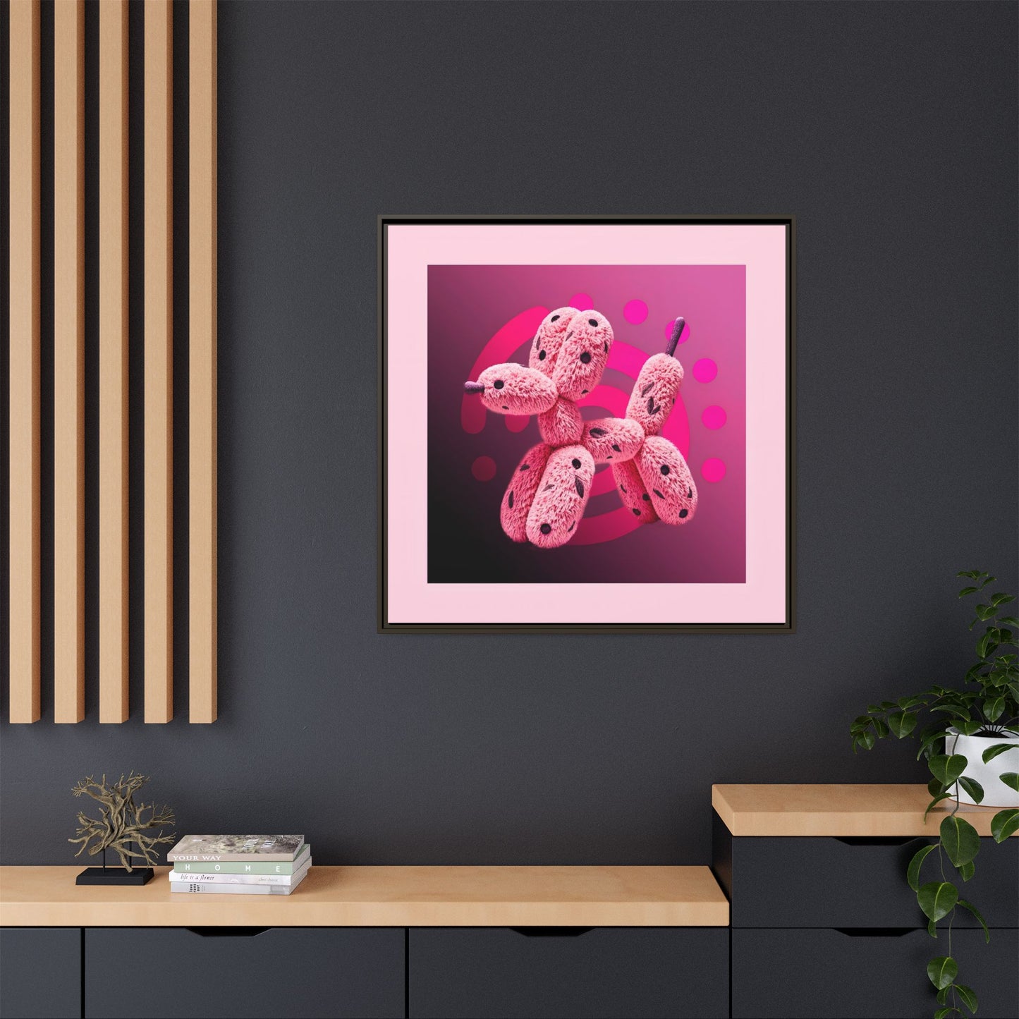 Canvas Art Print - Furry Balloon Dog