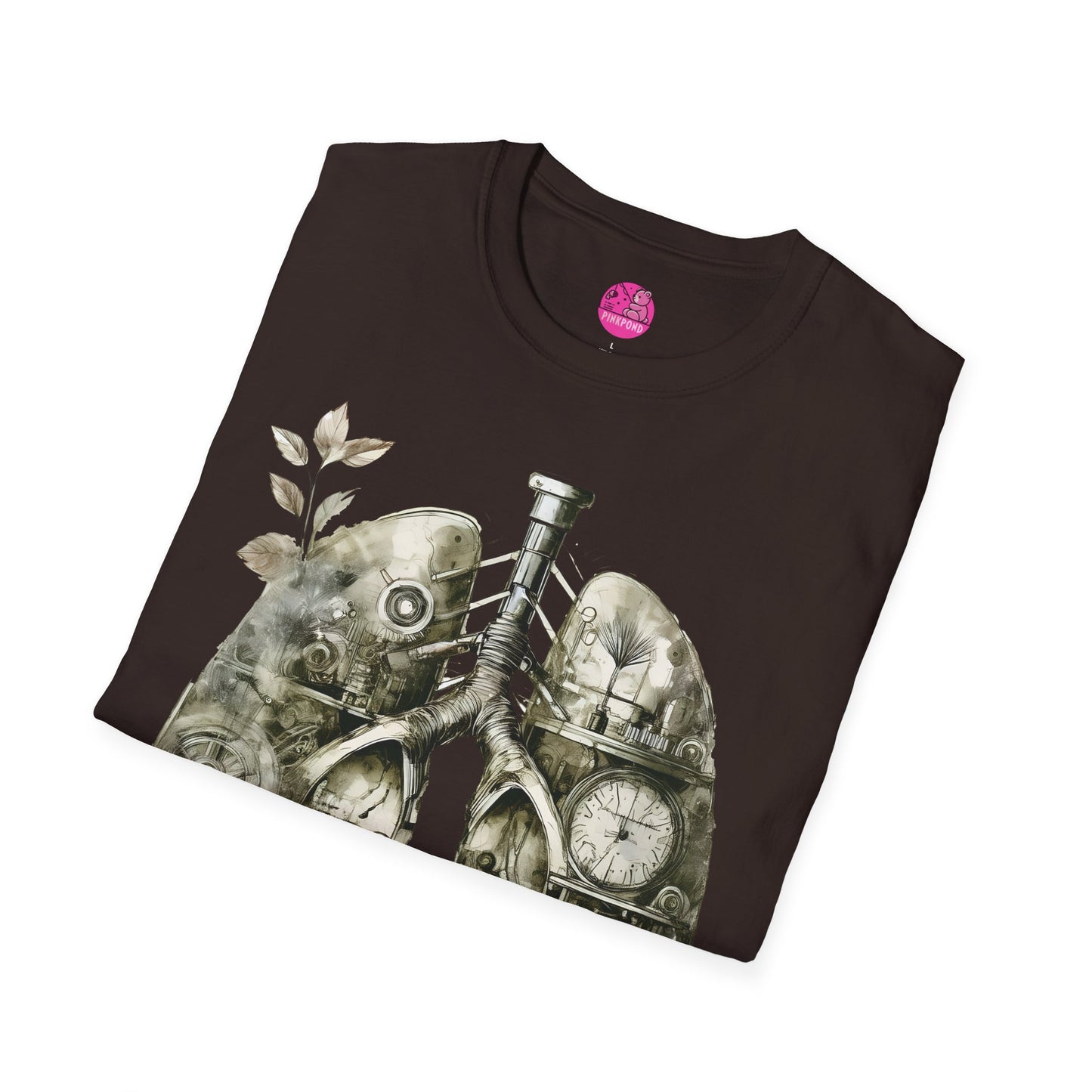 Steampunk T-Shirt 'Breathe In, Wind Up' PinkPond Tee