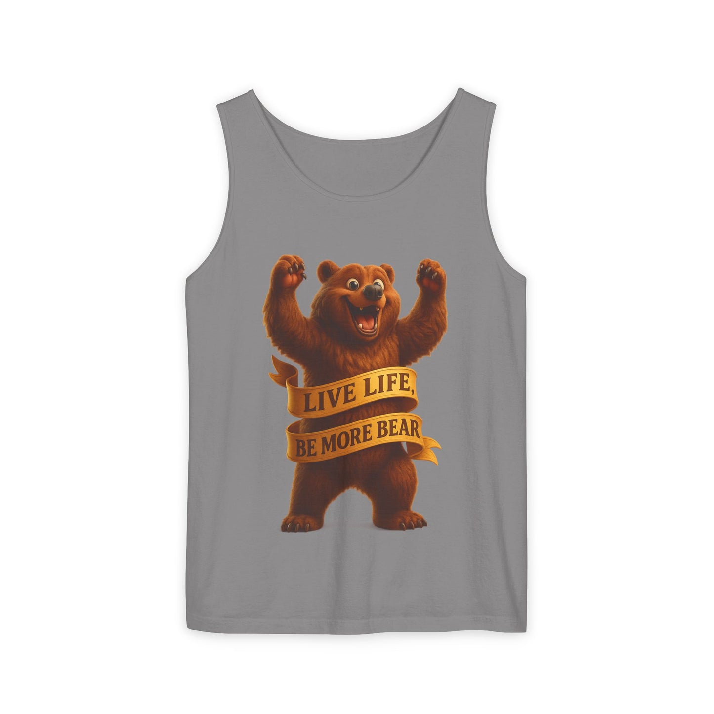 Bear Wisdom Tank Top - 'Live Life, Be More Bear'