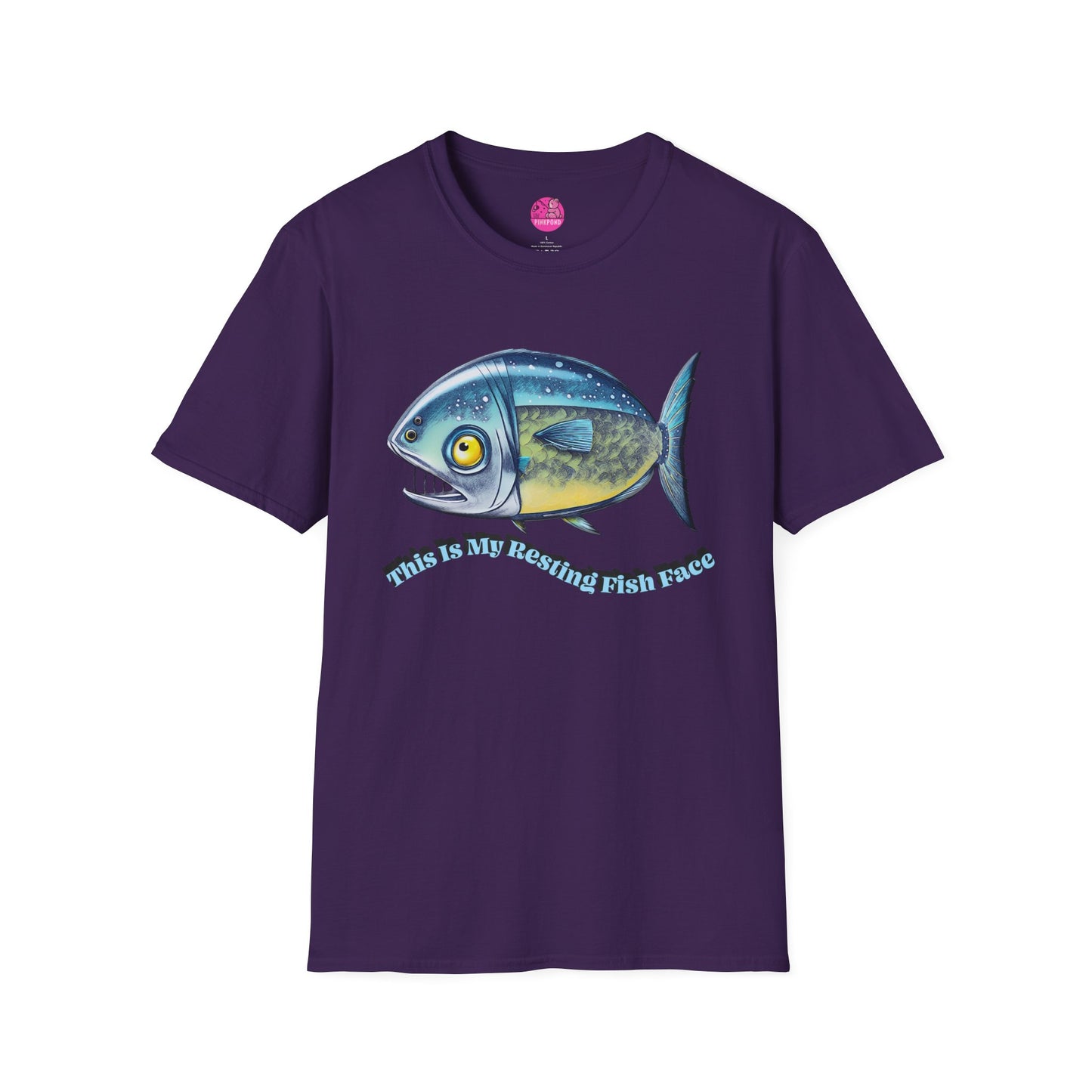 Resting Fish Face T-Shirt - Ocean-Inspired Unisex Tee for Marine Enthusiasts and Pun-Lovers