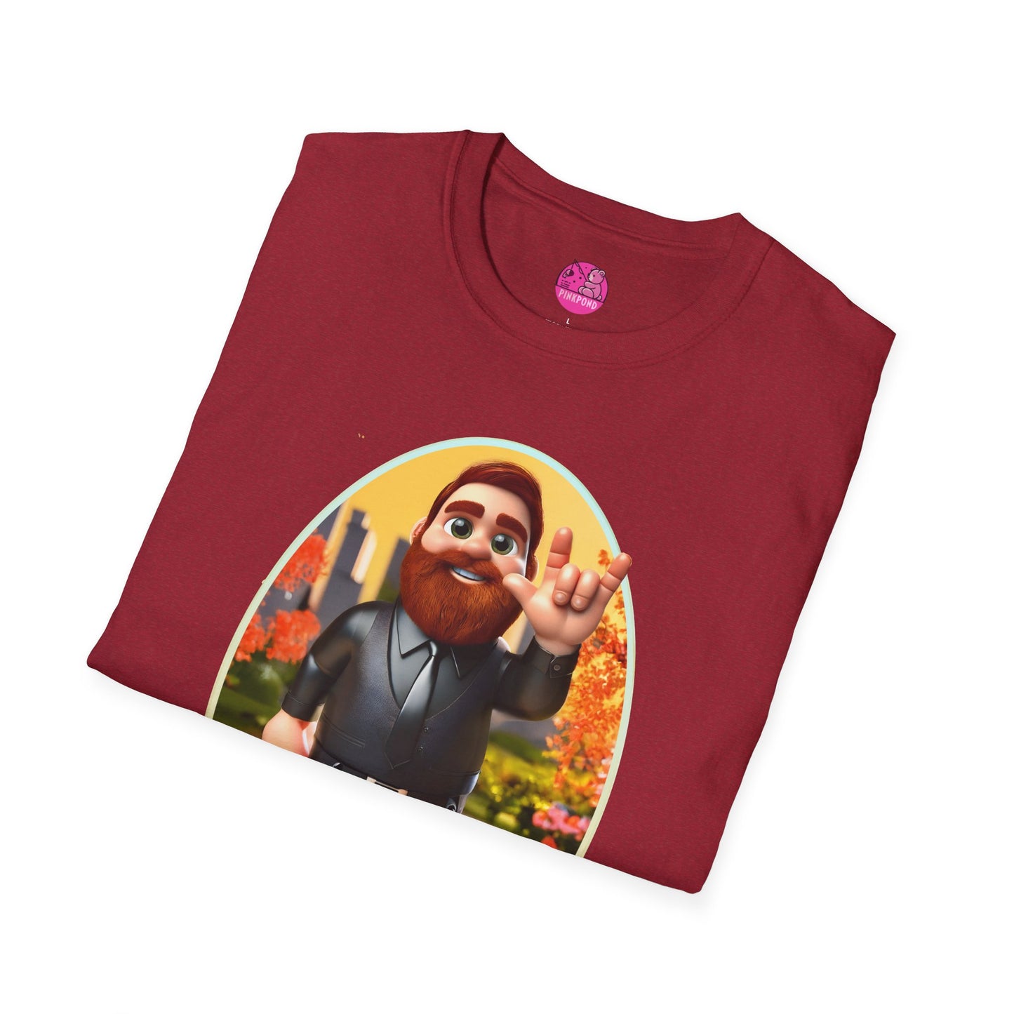 Lucky the Leather Bear Love Unisex T-Shirt - ASL Sign Language Inclusive Tee