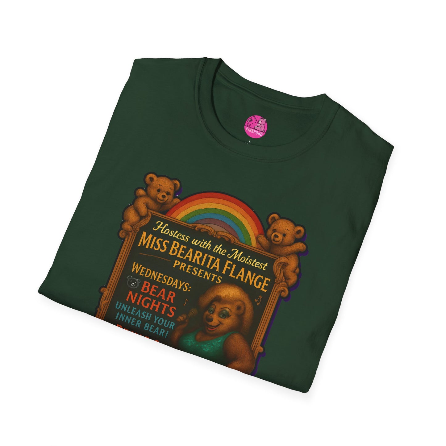 Bearita Flange Presents - camp drag bear tee