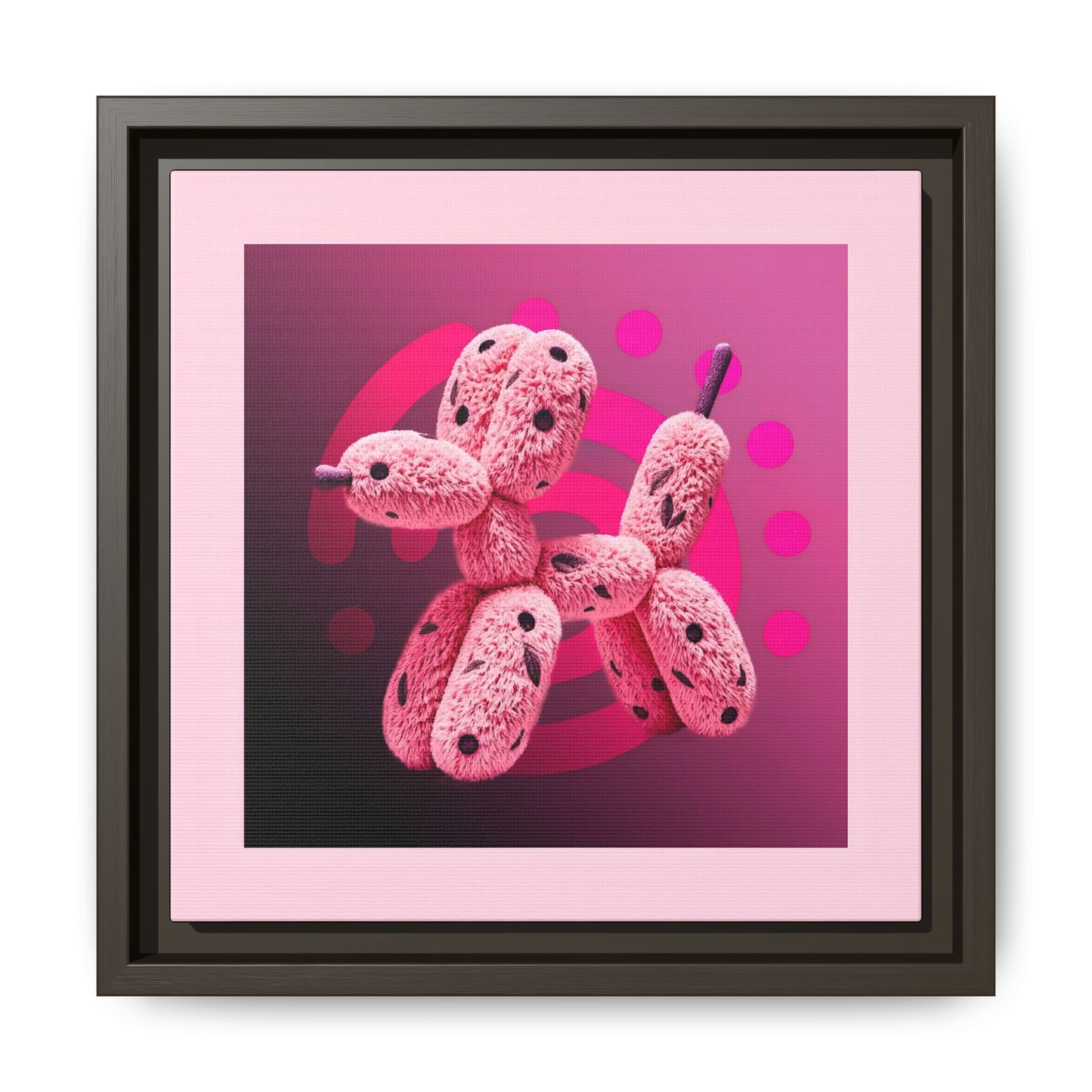 Canvas Art Print - Furry Balloon Dog