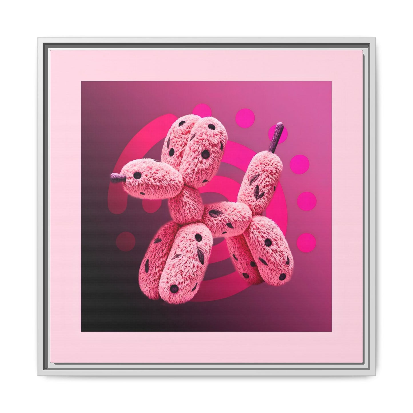 Canvas Art Print - Furry Balloon Dog