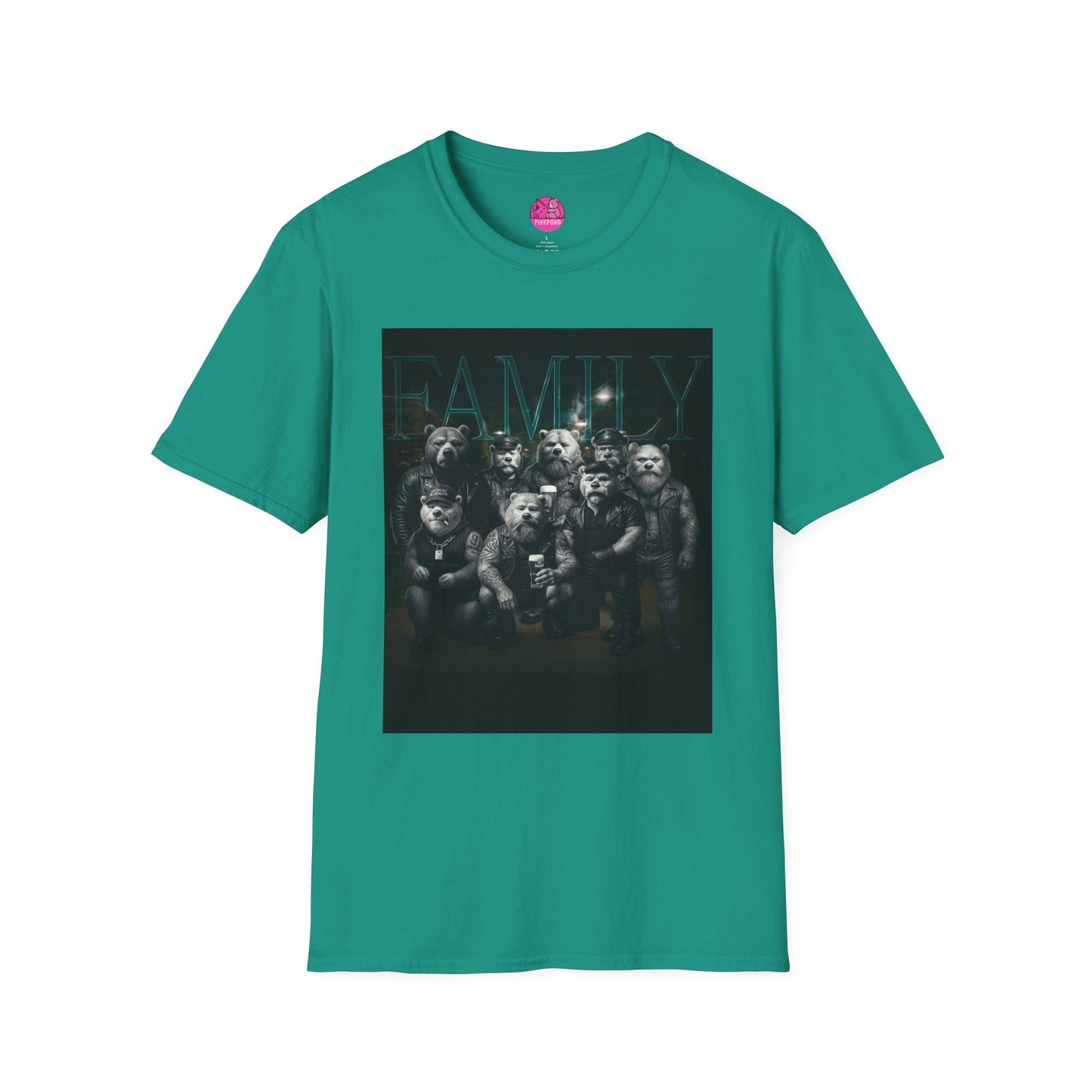 Unisex Tee - FAMILY PinkPond Signature Tough Bear Brotherhood Pride Shirt
