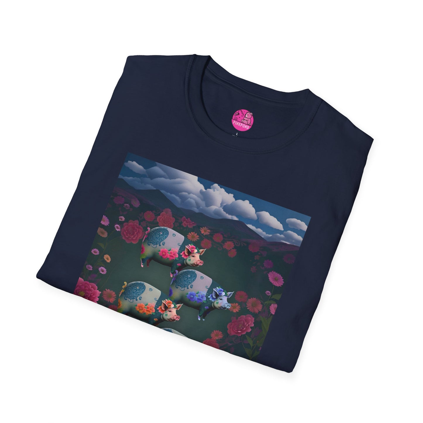 Graphic Tee Floral Flight – Unisex Softstyle T-Shirt