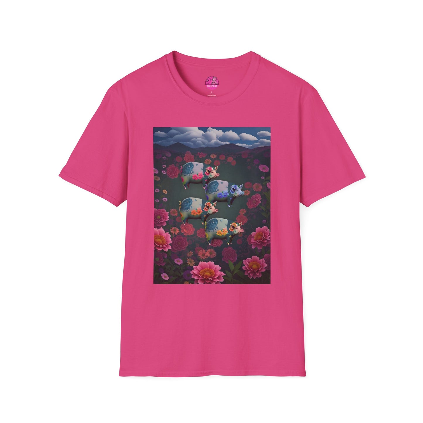 Graphic Tee Floral Flight – Unisex Softstyle T-Shirt