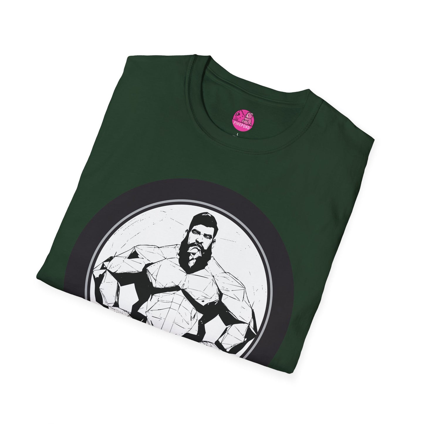 Muscle Bear T-Shirt - Bold Geometric Strength Unleash Your Inner Power
