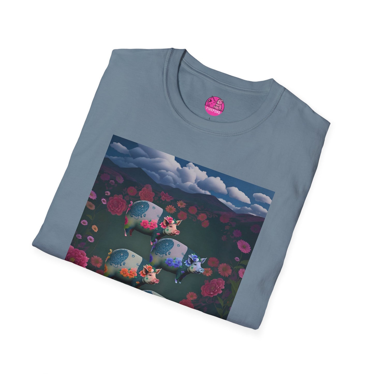 Graphic Tee Floral Flight – Unisex Softstyle T-Shirt