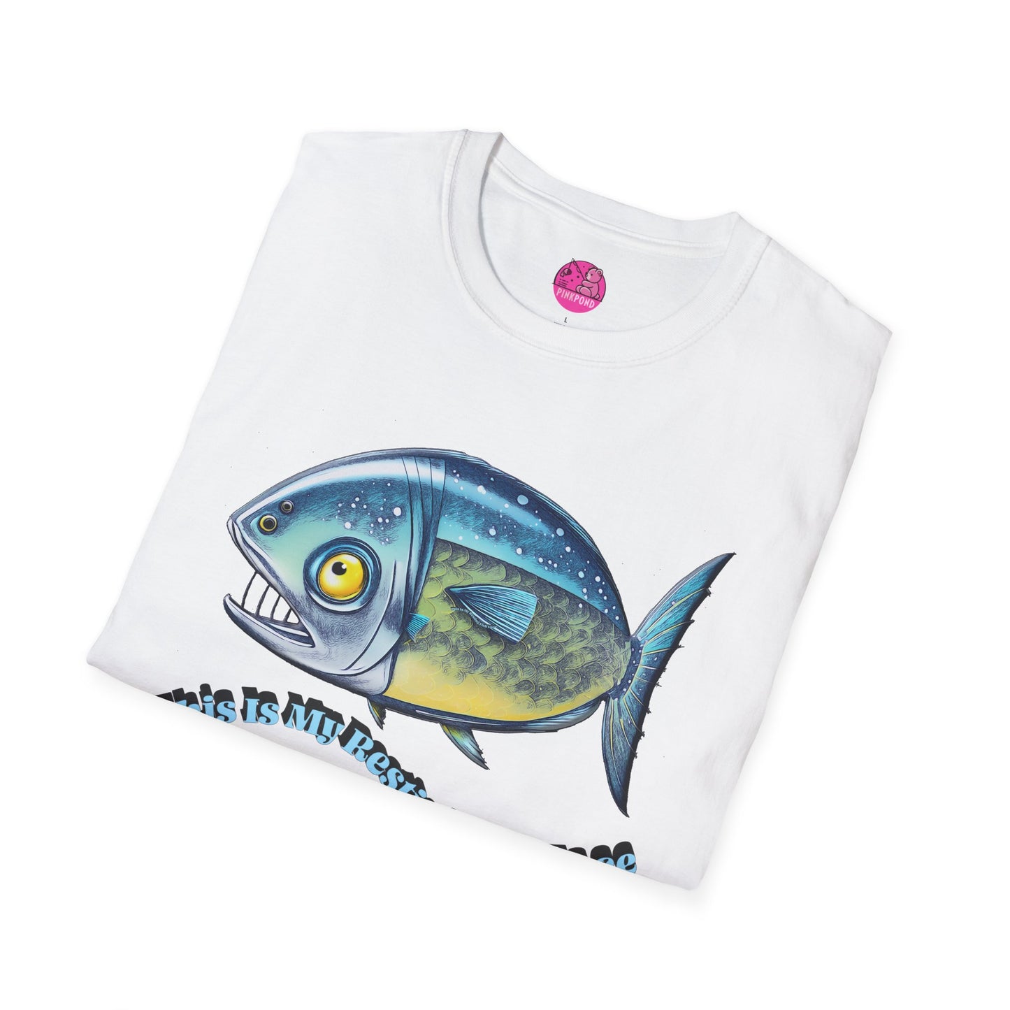 Resting Fish Face T-Shirt - Ocean-Inspired Unisex Tee for Marine Enthusiasts and Pun-Lovers