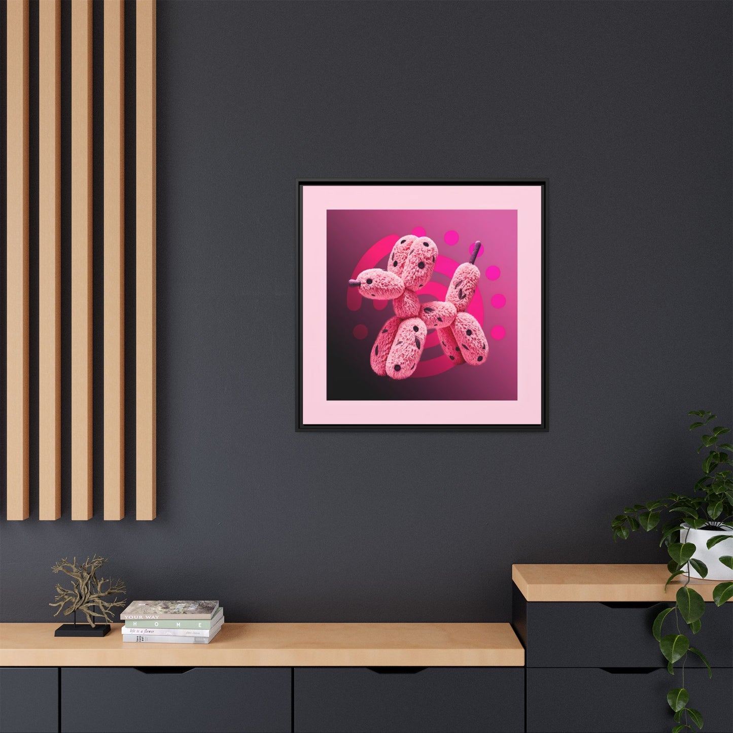 Canvas Art Print - Furry Balloon Dog
