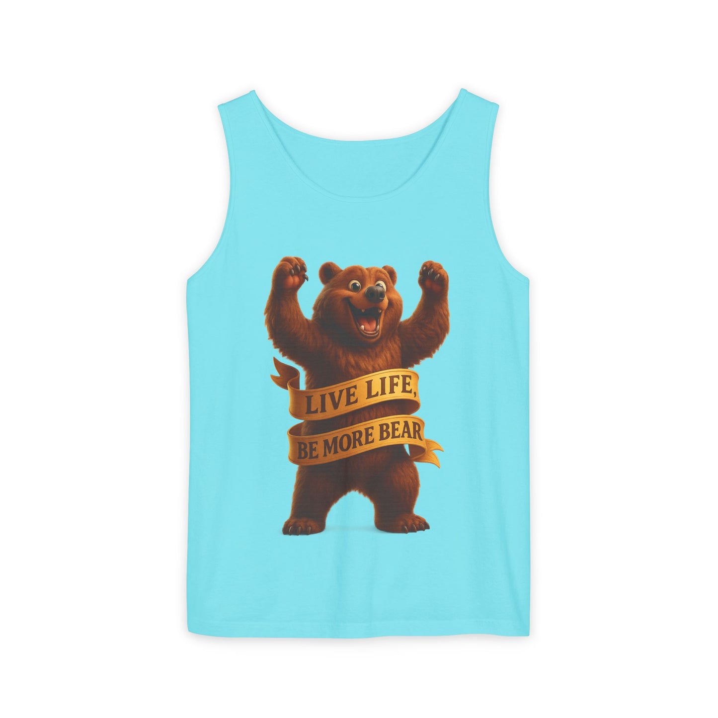 Bear Wisdom Tank Top - 'Live Life, Be More Bear'