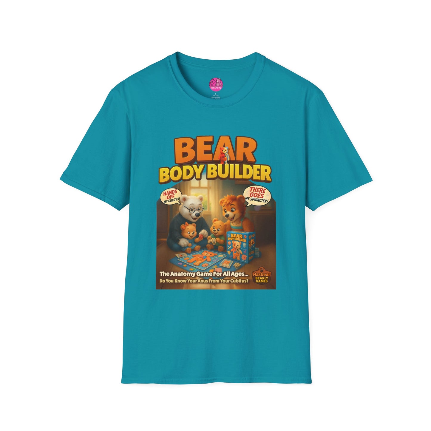 Bear Body Builder Parody Game Tee