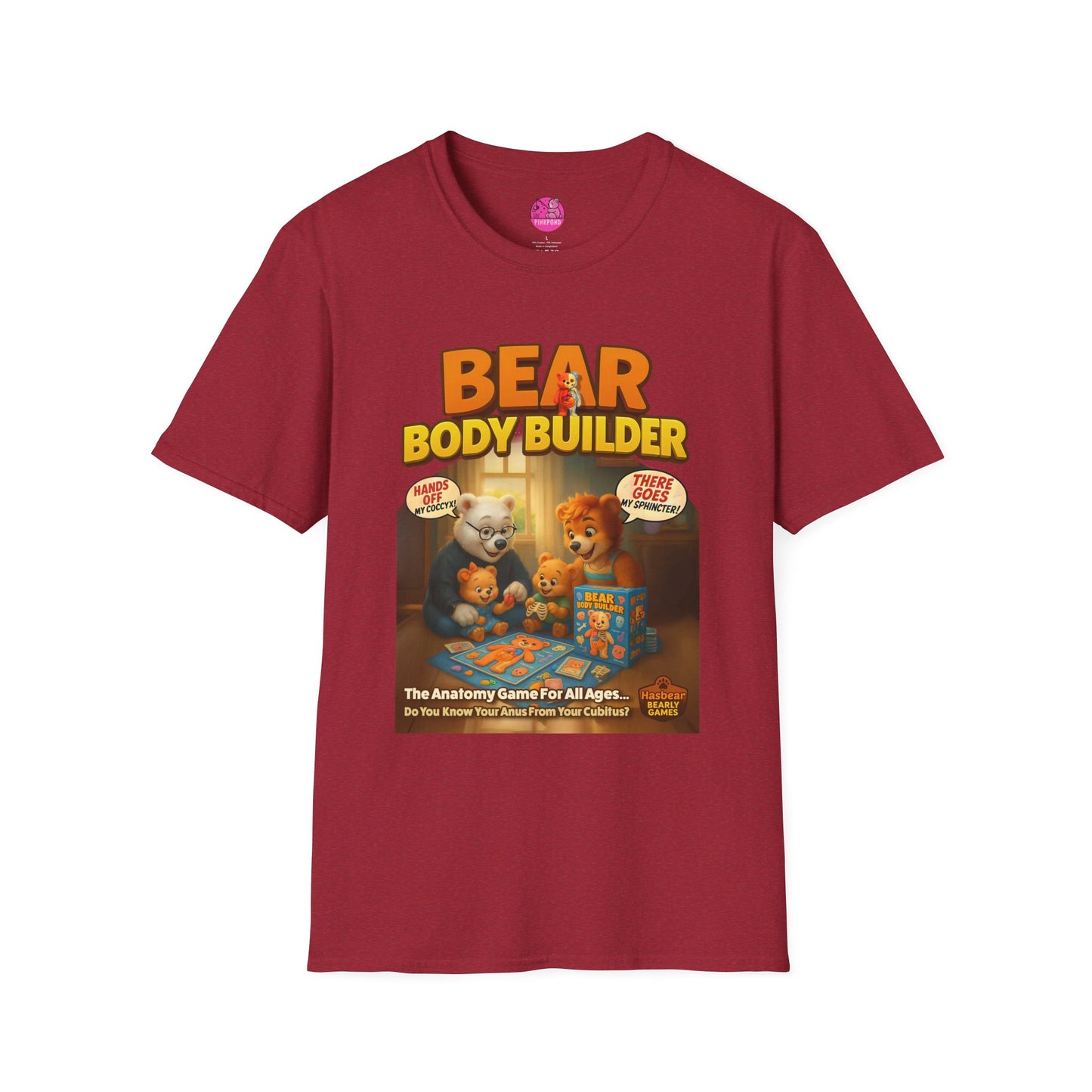 Bear Body Builder Parody Game Tee