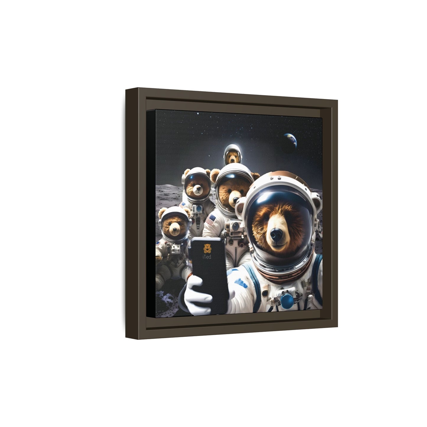 Canvas Print - Mooning Bear Selfie by Andrew McCarter
