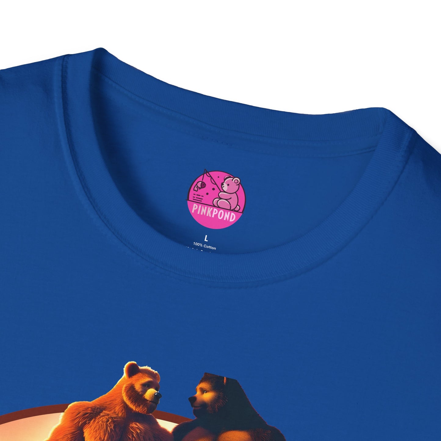 Bear Life is a Beach Unisex T-Shirt - Pride Bear Sunset Design