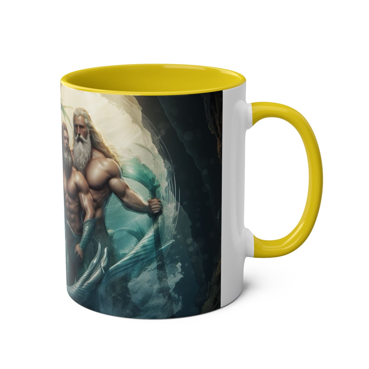 Mug: The Ocean's Legacy Mythical Mermen Design 11oz