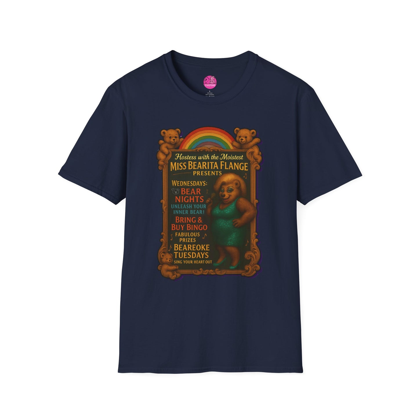 Bearita Flange Presents - camp drag bear tee