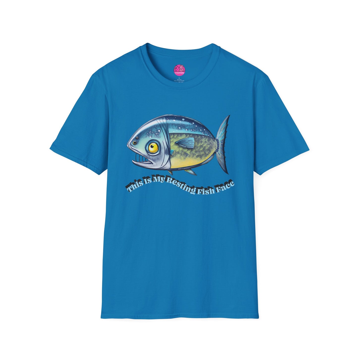 Resting Fish Face T-Shirt - Ocean-Inspired Unisex Tee for Marine Enthusiasts and Pun-Lovers