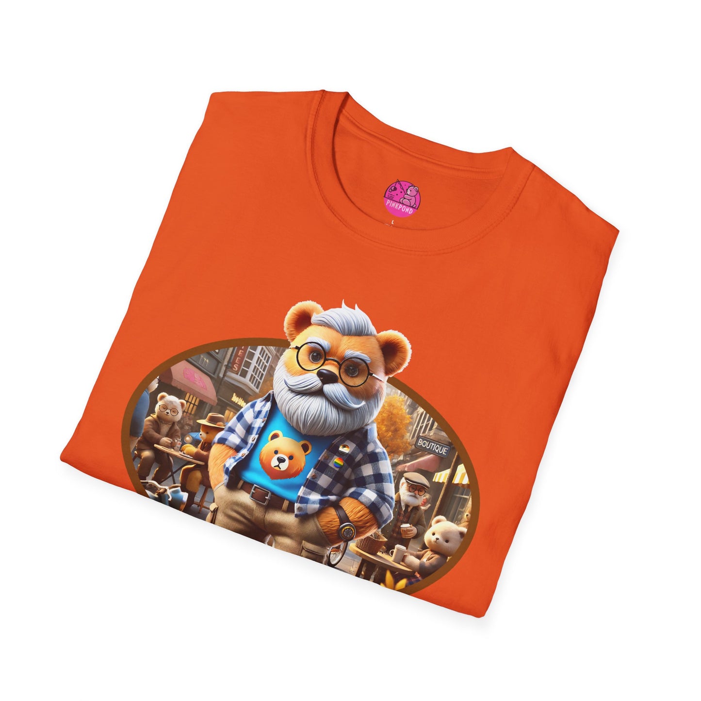Big Bear T-Shirt - Bold, Comfortable Unisex Softstyle Tee with Playful Charm