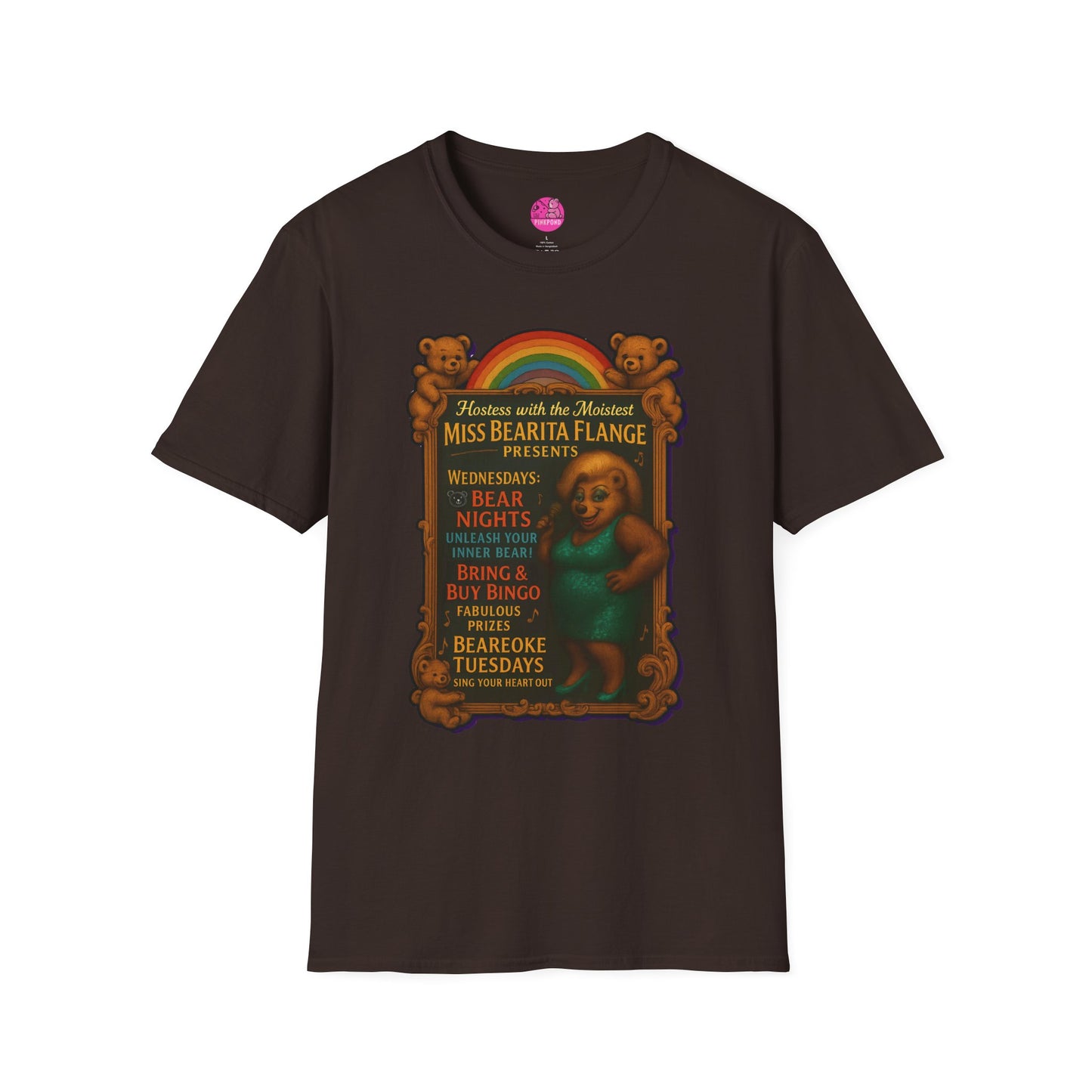 Bearita Flange Presents - camp drag bear tee