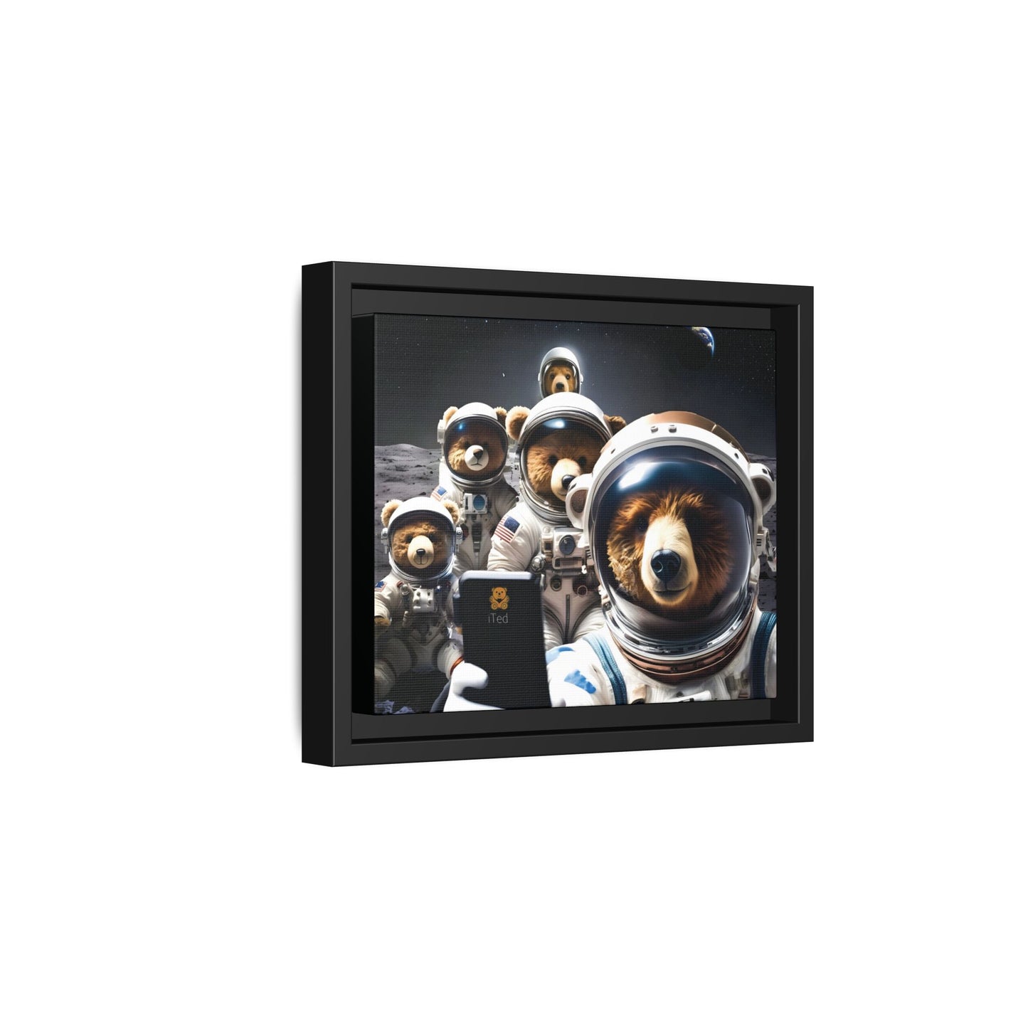 Canvas Print - Mooning Bear Selfie by Andrew McCarter