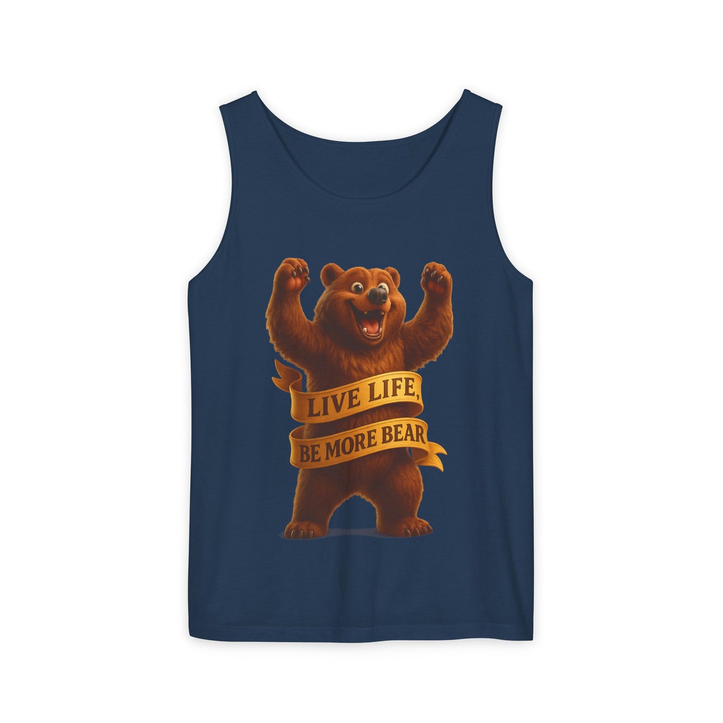 Bear Wisdom Tank Top - 'Live Life, Be More Bear'
