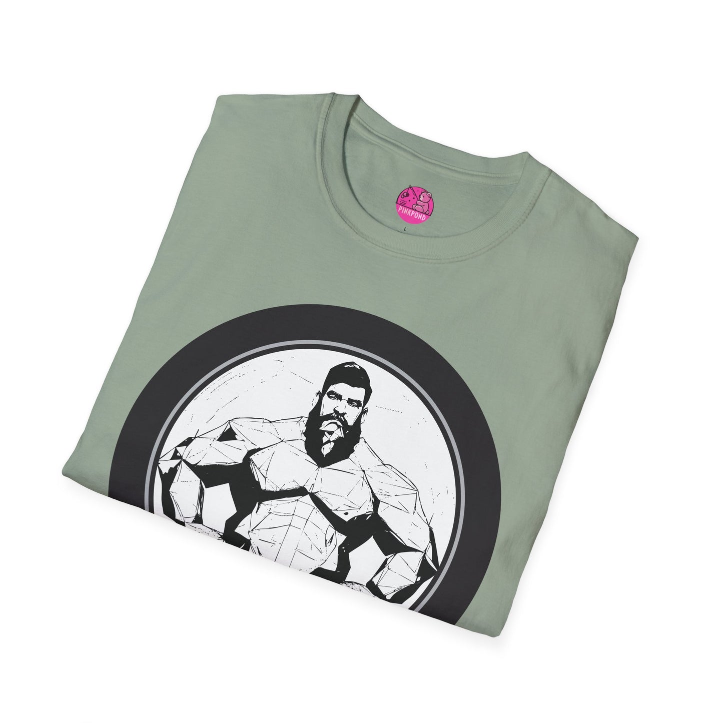 Muscle Bear T-Shirt - Bold Geometric Strength Unleash Your Inner Power