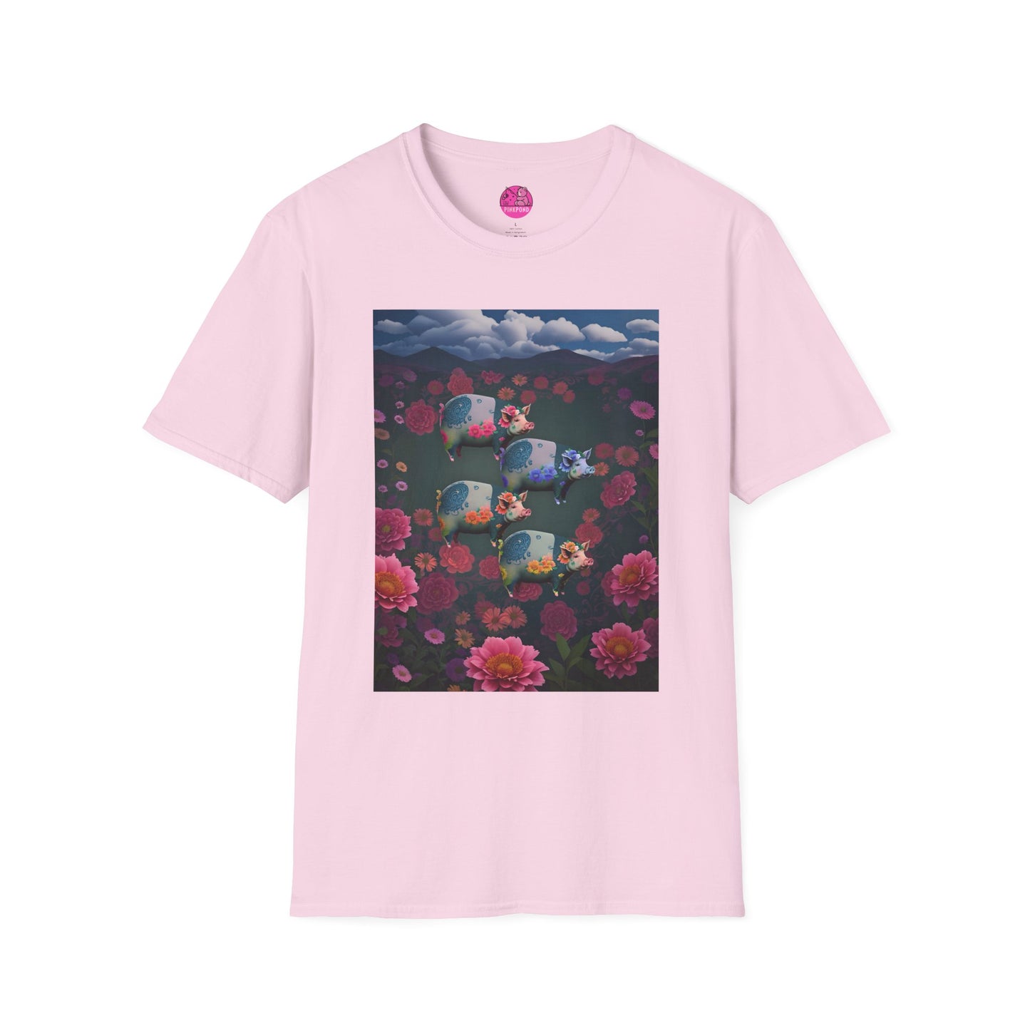 Graphic Tee Floral Flight – Unisex Softstyle T-Shirt