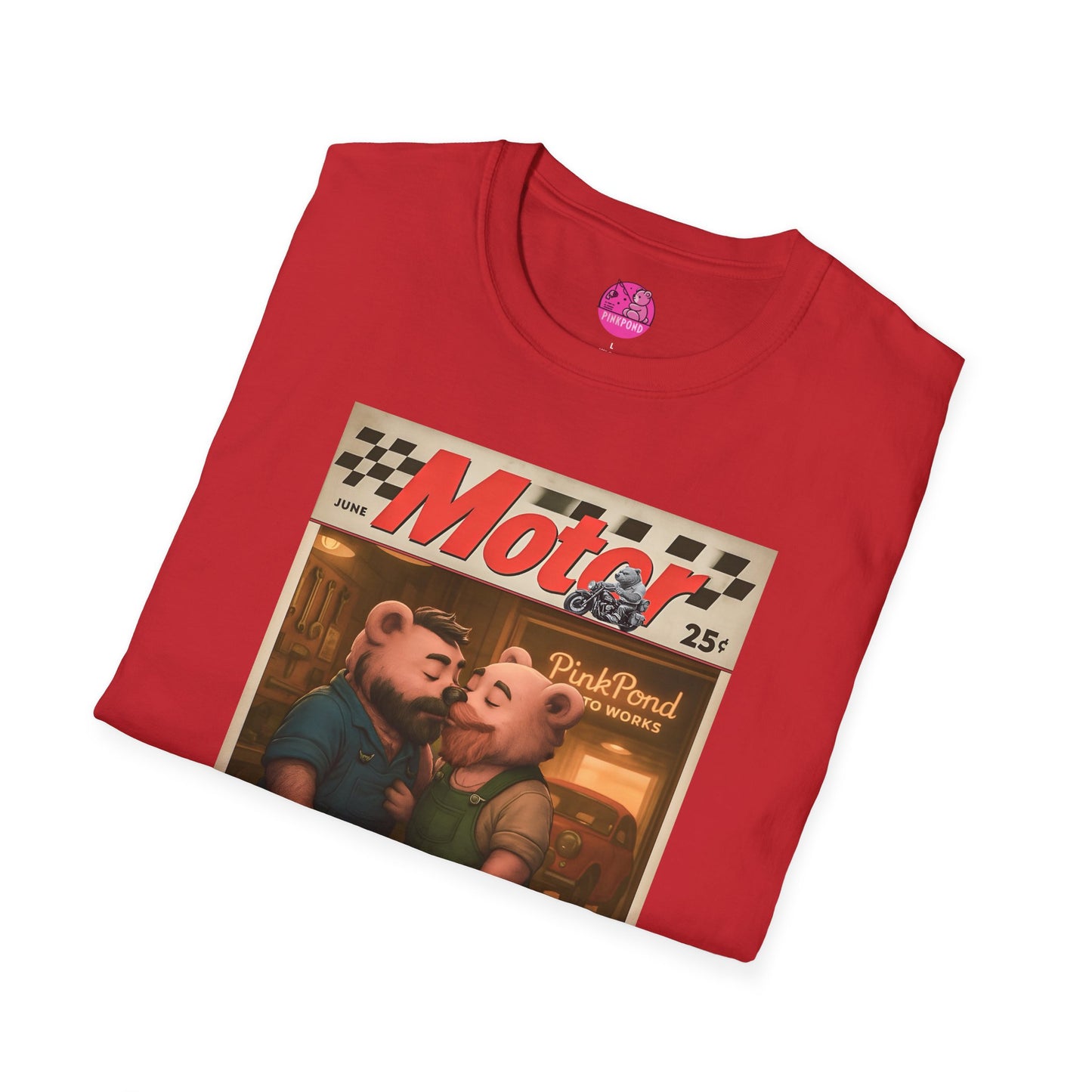 Bear Retro 1950s Motor Magazine T-Shirt