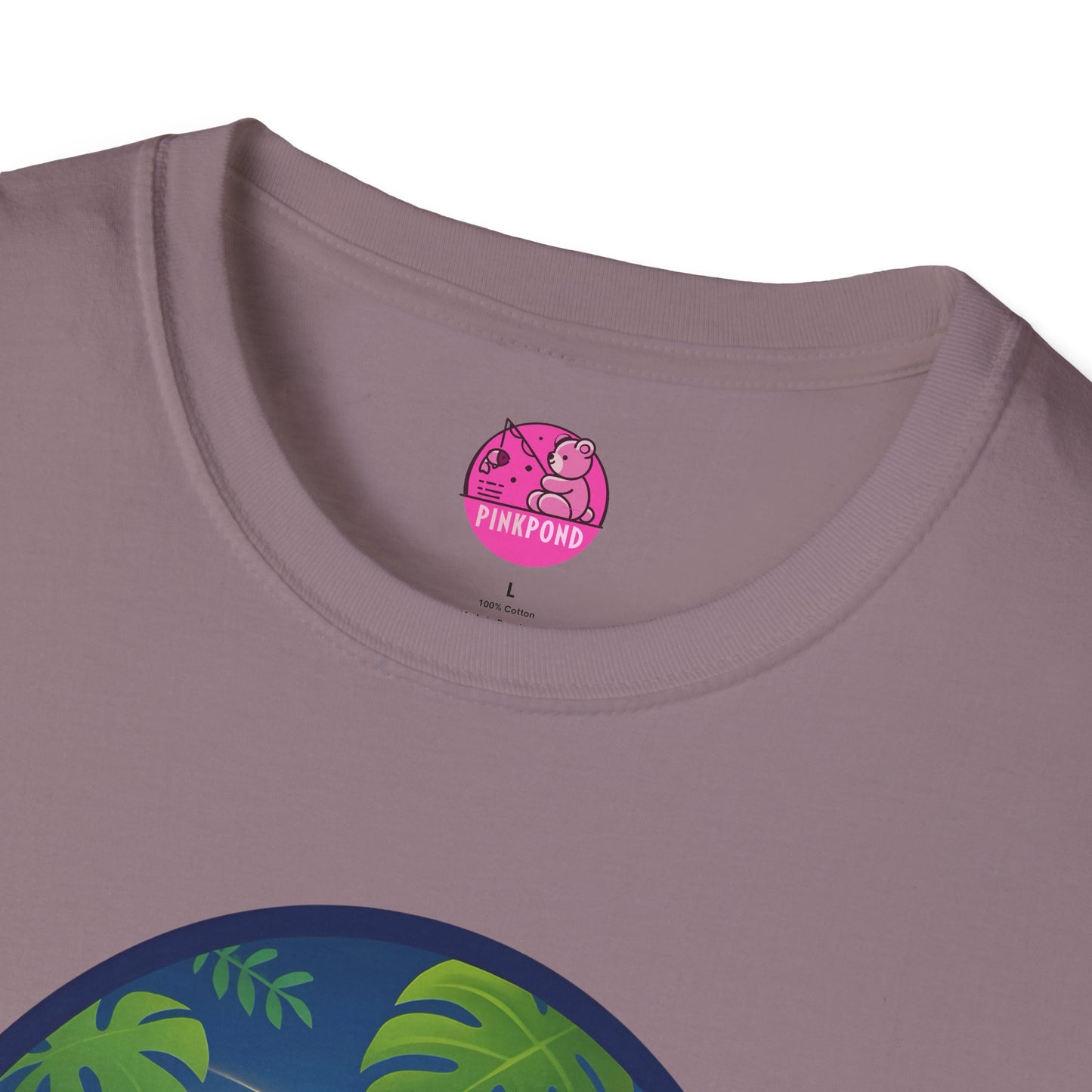 Adventure Bear T-Shirt - Explorer PinkPond Series Tee for Nature Lovers and Travel Dreamers