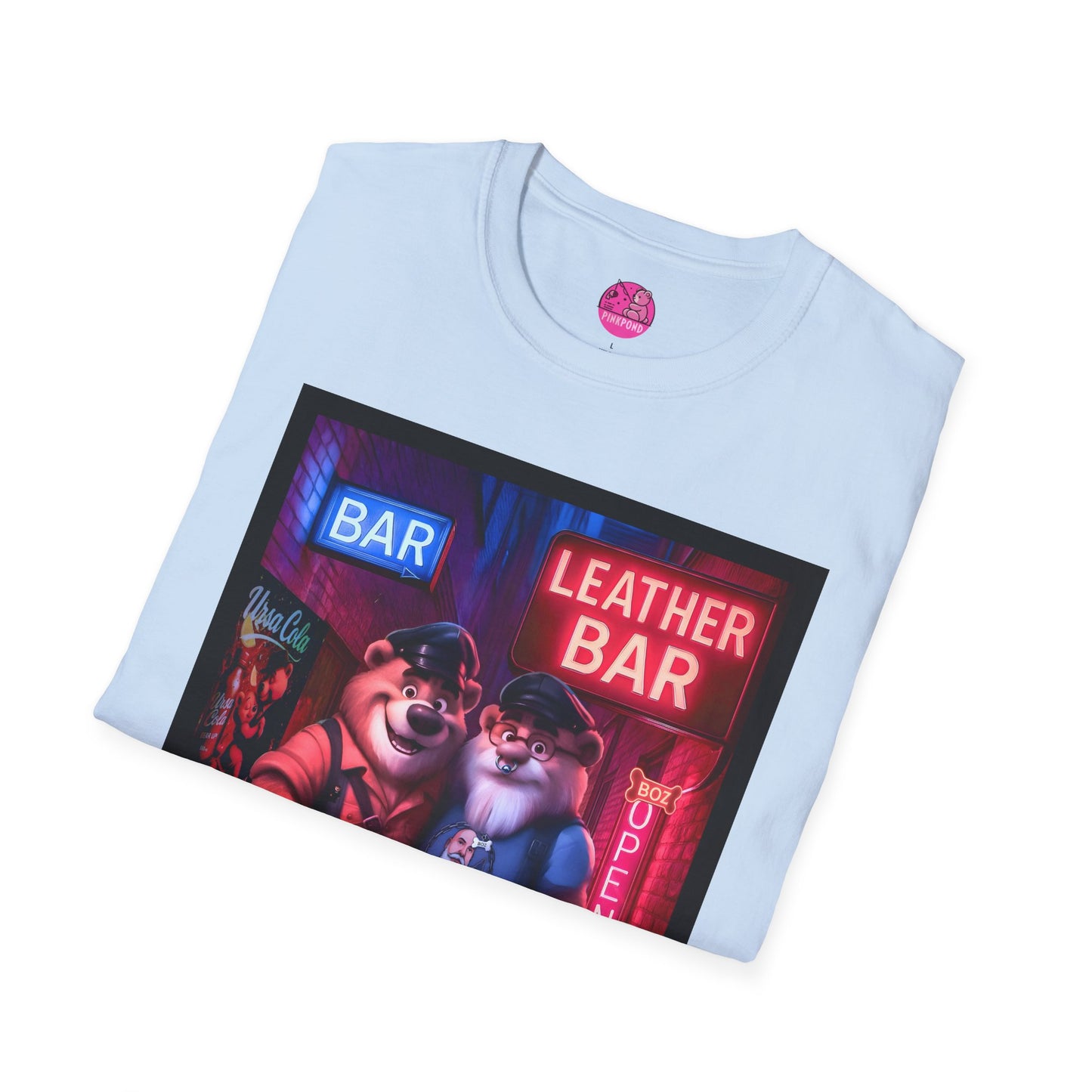 Pup Boz Bear T-Shirt - Exclusive PinkPond Artwork of Boz Lee Schmick