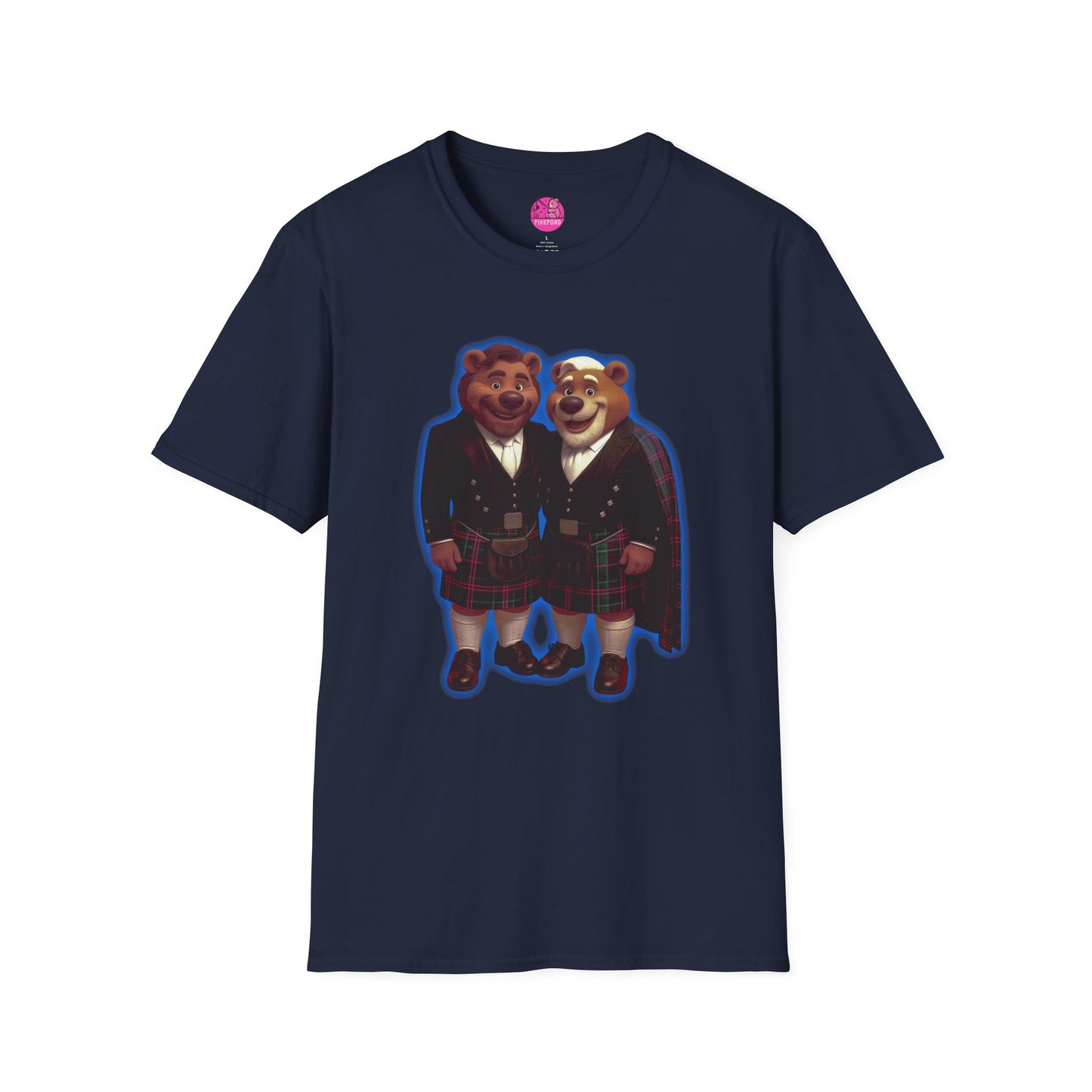 The Happy Bear Couple T-Shirt - Cheeky Edition, Love and Laughter Apparel